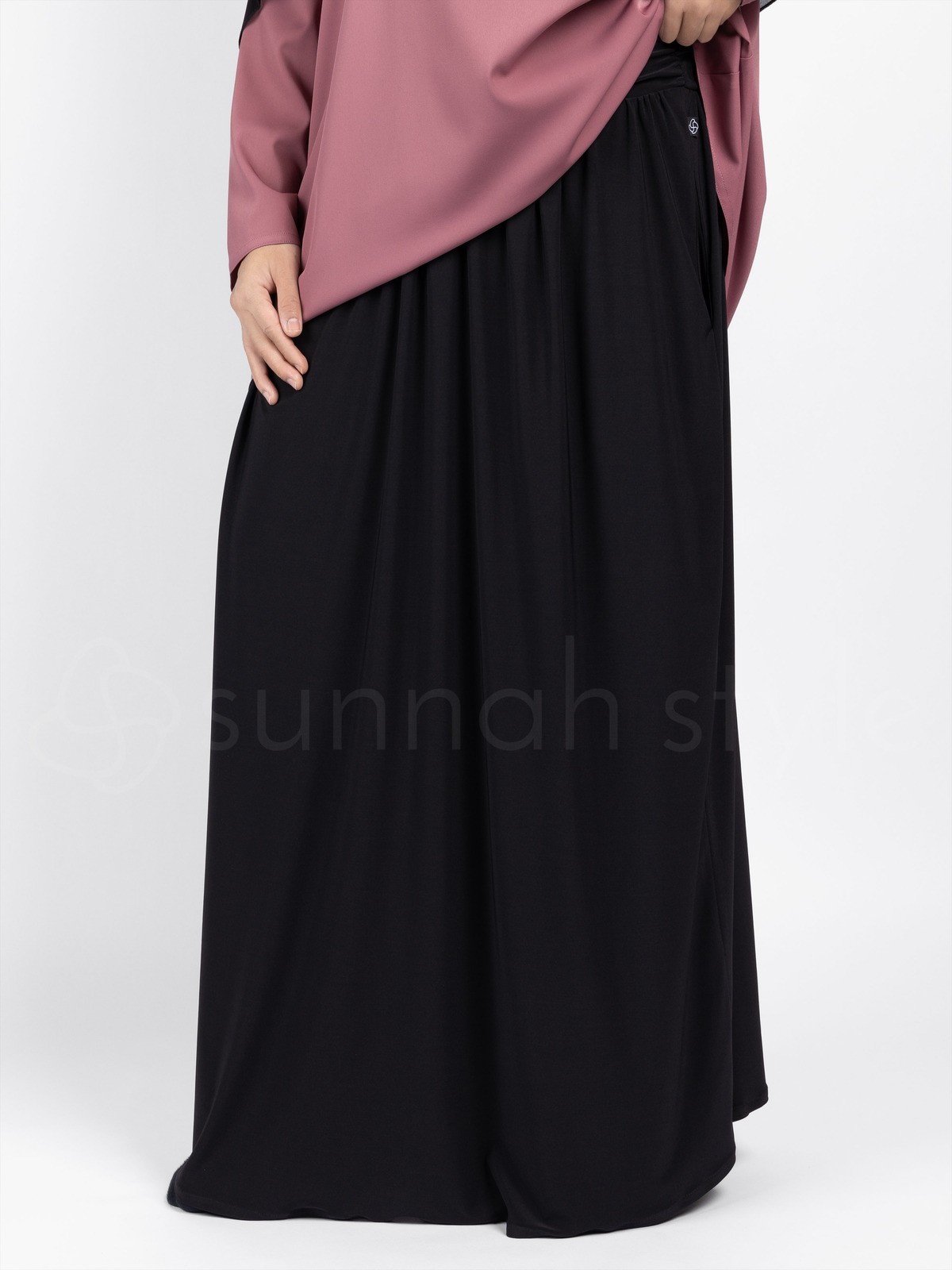 Sunnah Style - Jersey Maxi Skirt (Black)