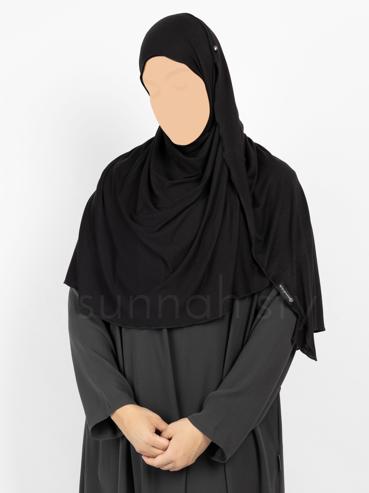 Sunnah Style Urban Shayla (Soft Jersey) - Large (Black)