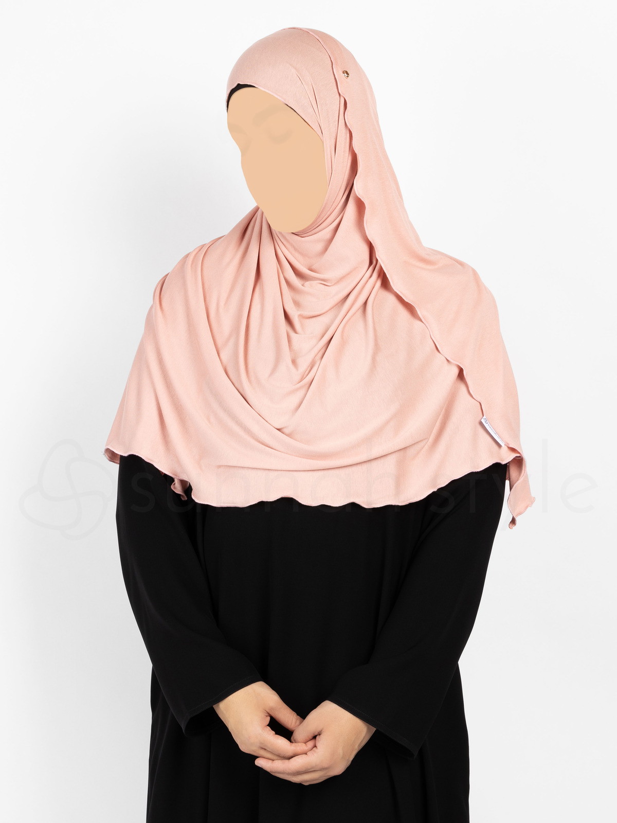 Sunnah Style Urban Shayla (Soft Jersey) - Large (Light Coral)