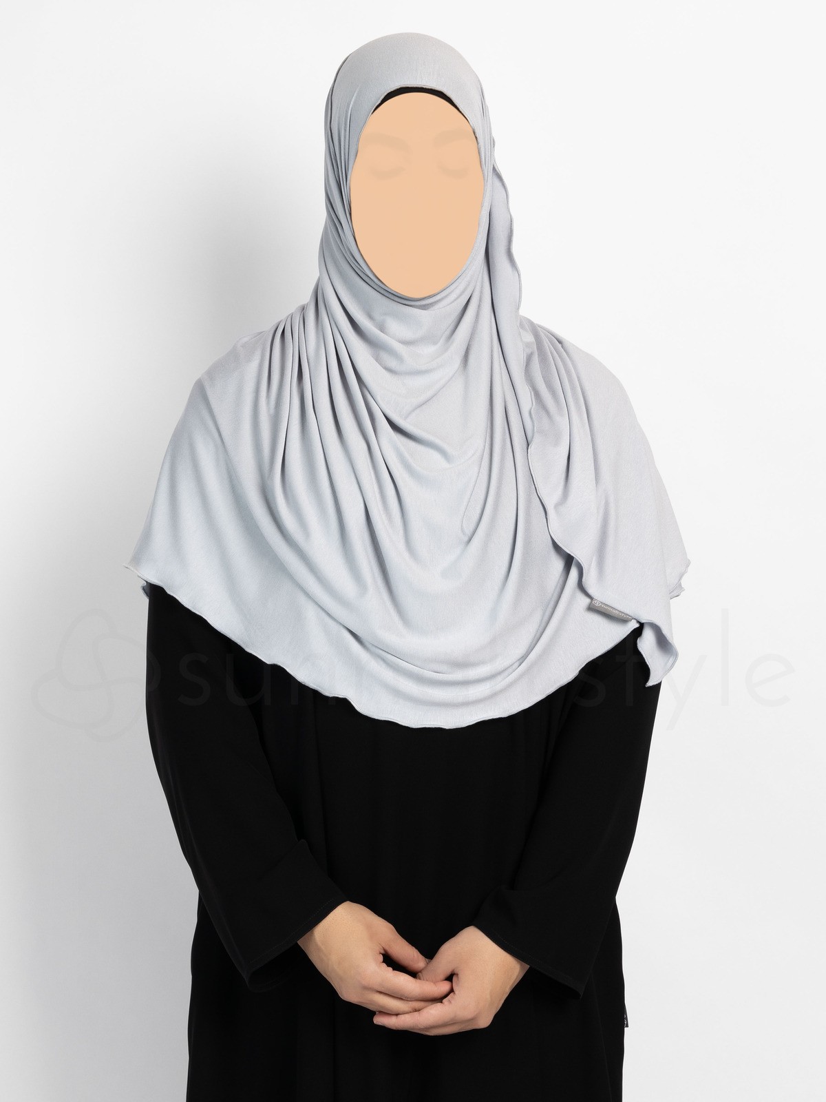 Sunnah Style Urban Shayla (Soft Jersey) - Large (Silver Grey)