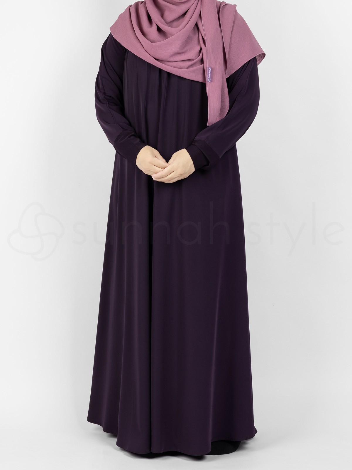 Simplicity Umbrella Abaya (Dark Violet)