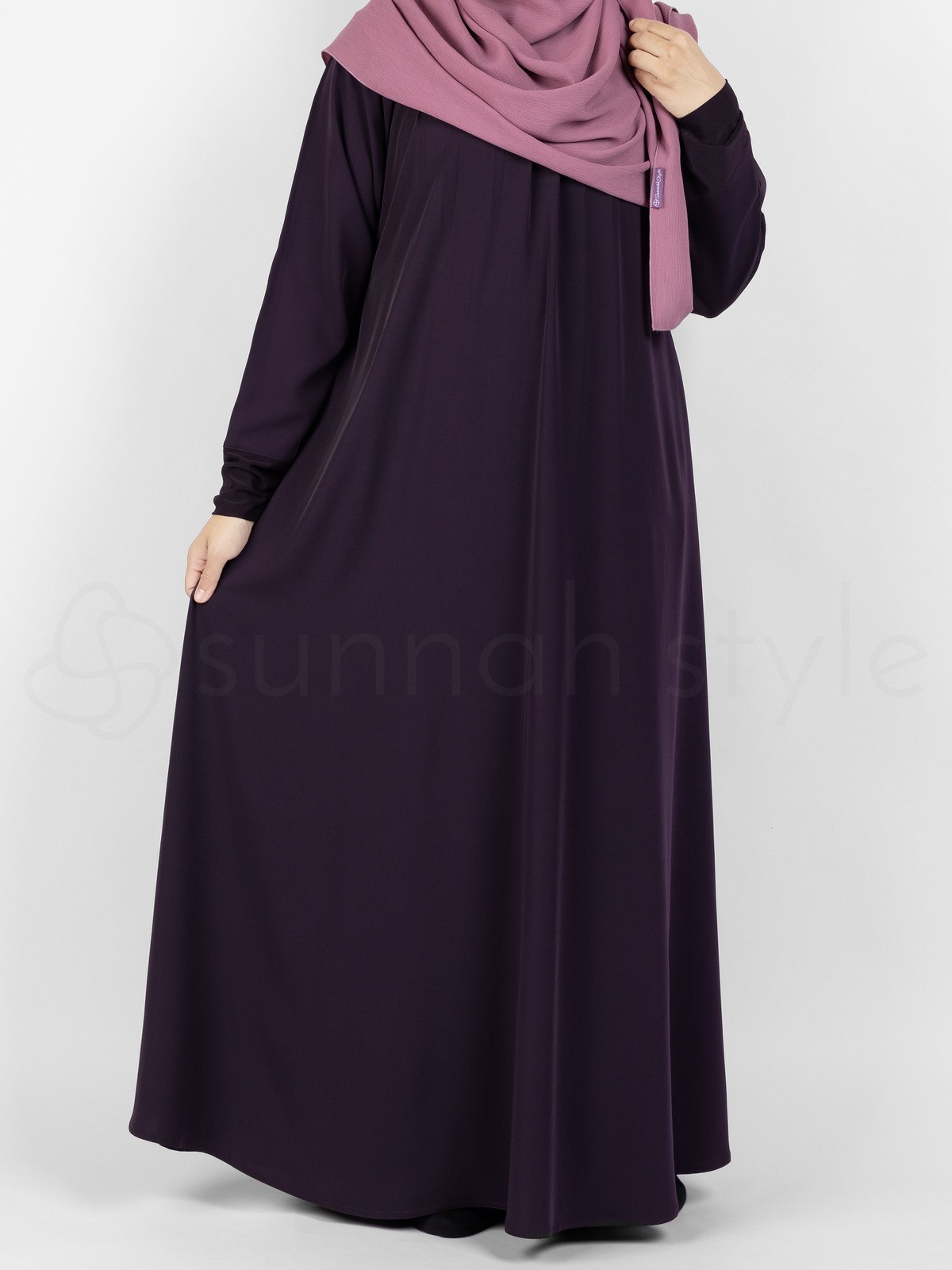 Sunnah Style - Simplicity Umbrella Abaya (Dark Violet)