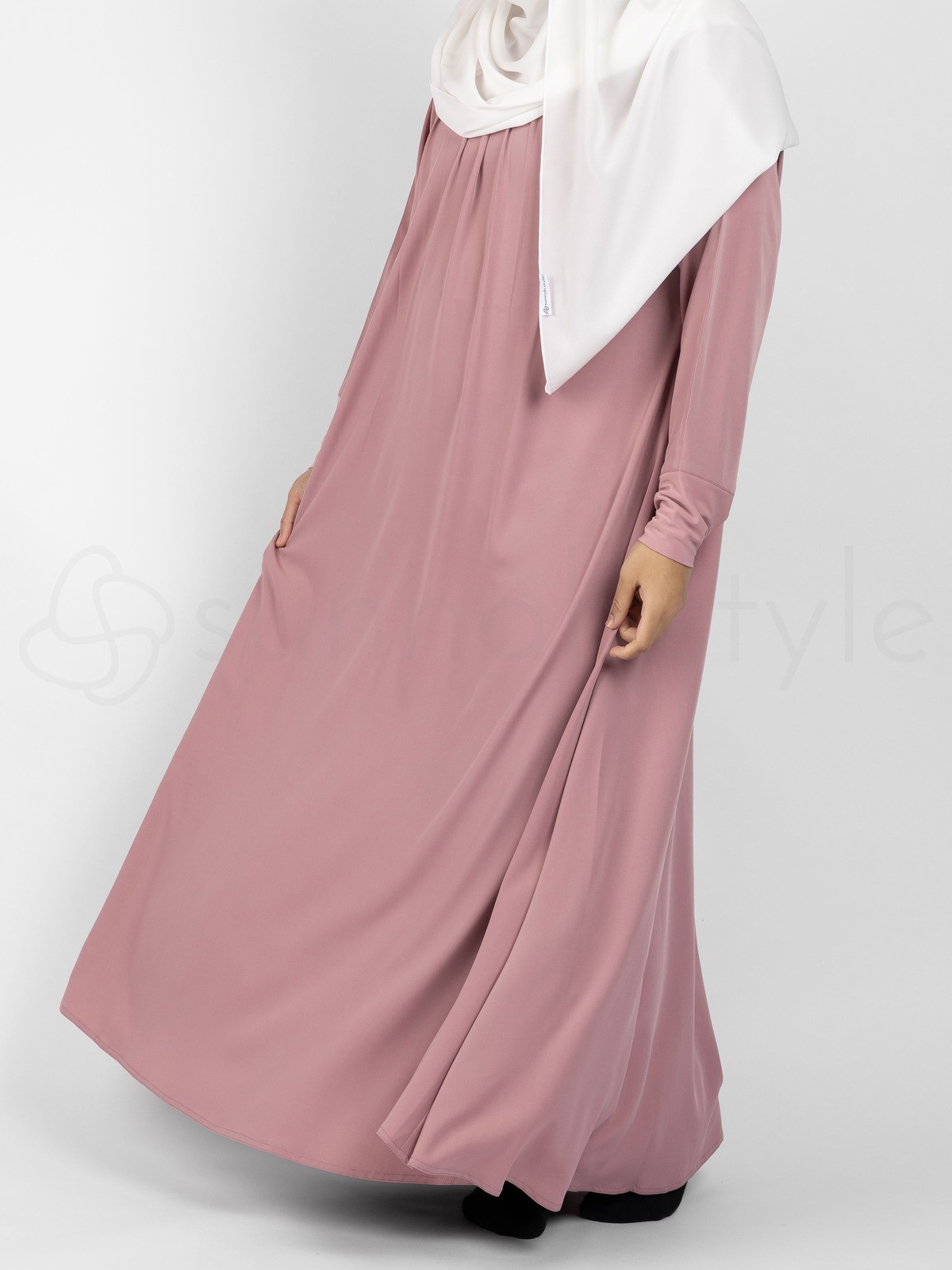 Sunnah Style - Simplicity Umbrella Abaya (Dusty Rose)
