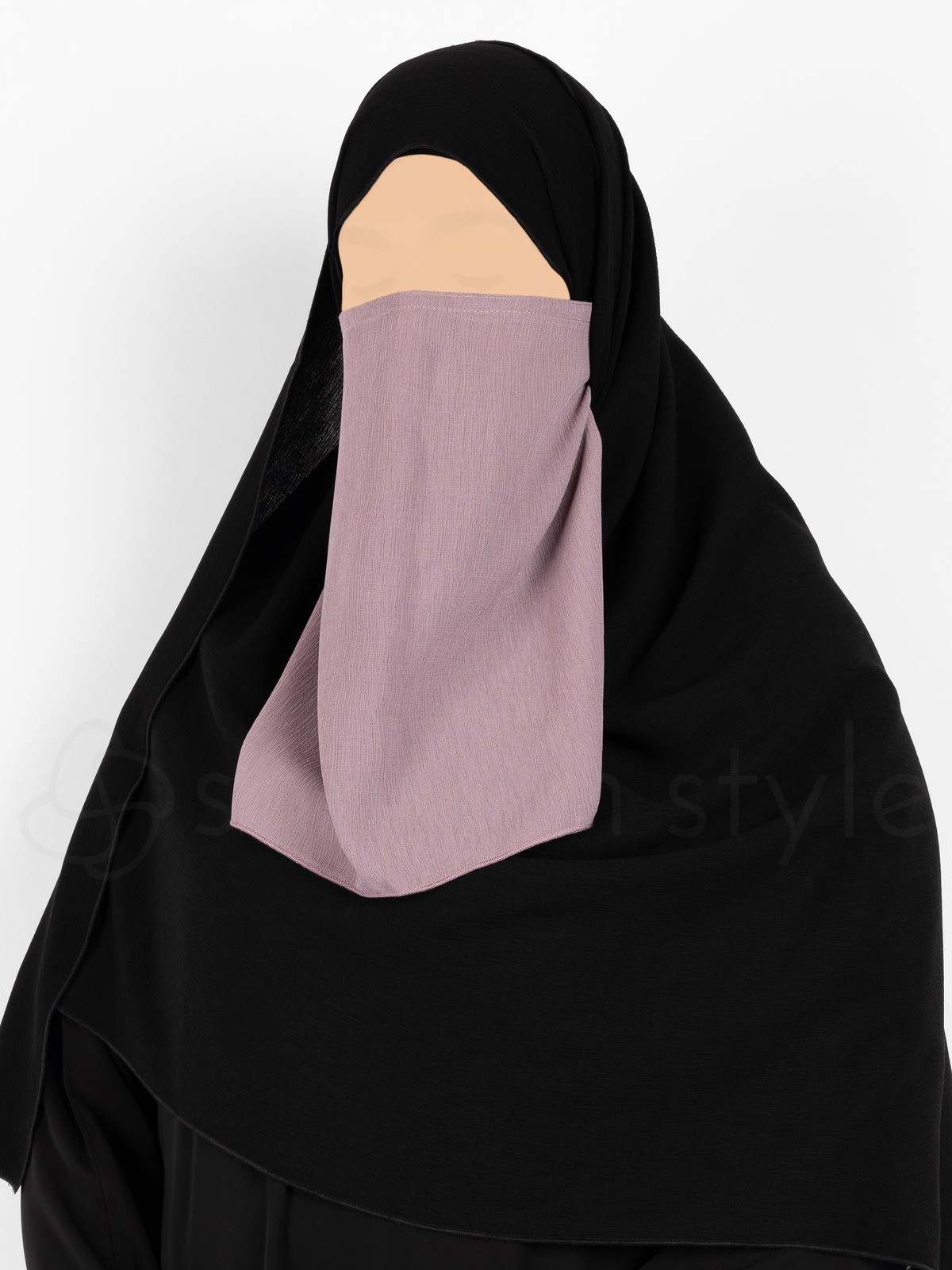 Sunnah Style - Brushed Half Niqab (Elderberry)
