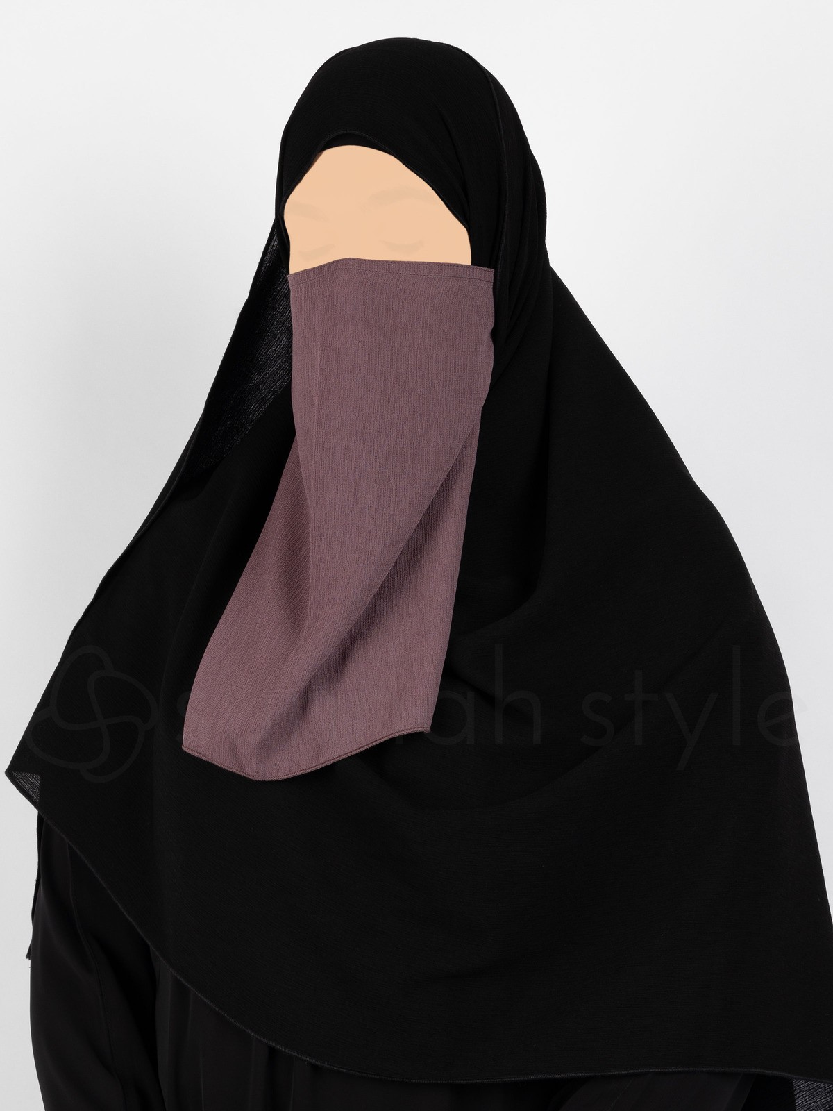 Sunnah Style - Brushed Half Niqab (Twilight Mauve)