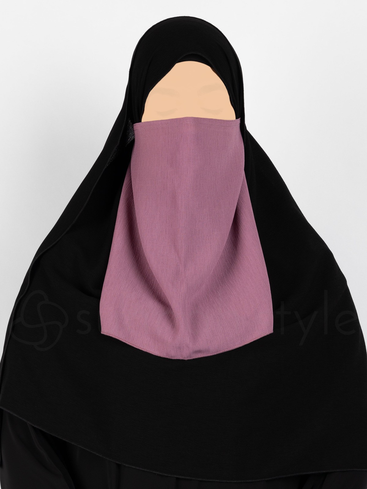 Sunnah Style - Brushed Half Niqab (Mesa Rose)
