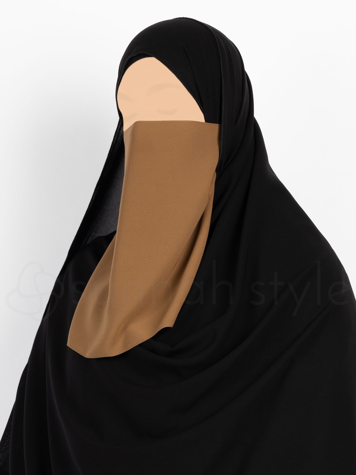 Sunnah Style - Elastic Half Niqab (Dark Grey)