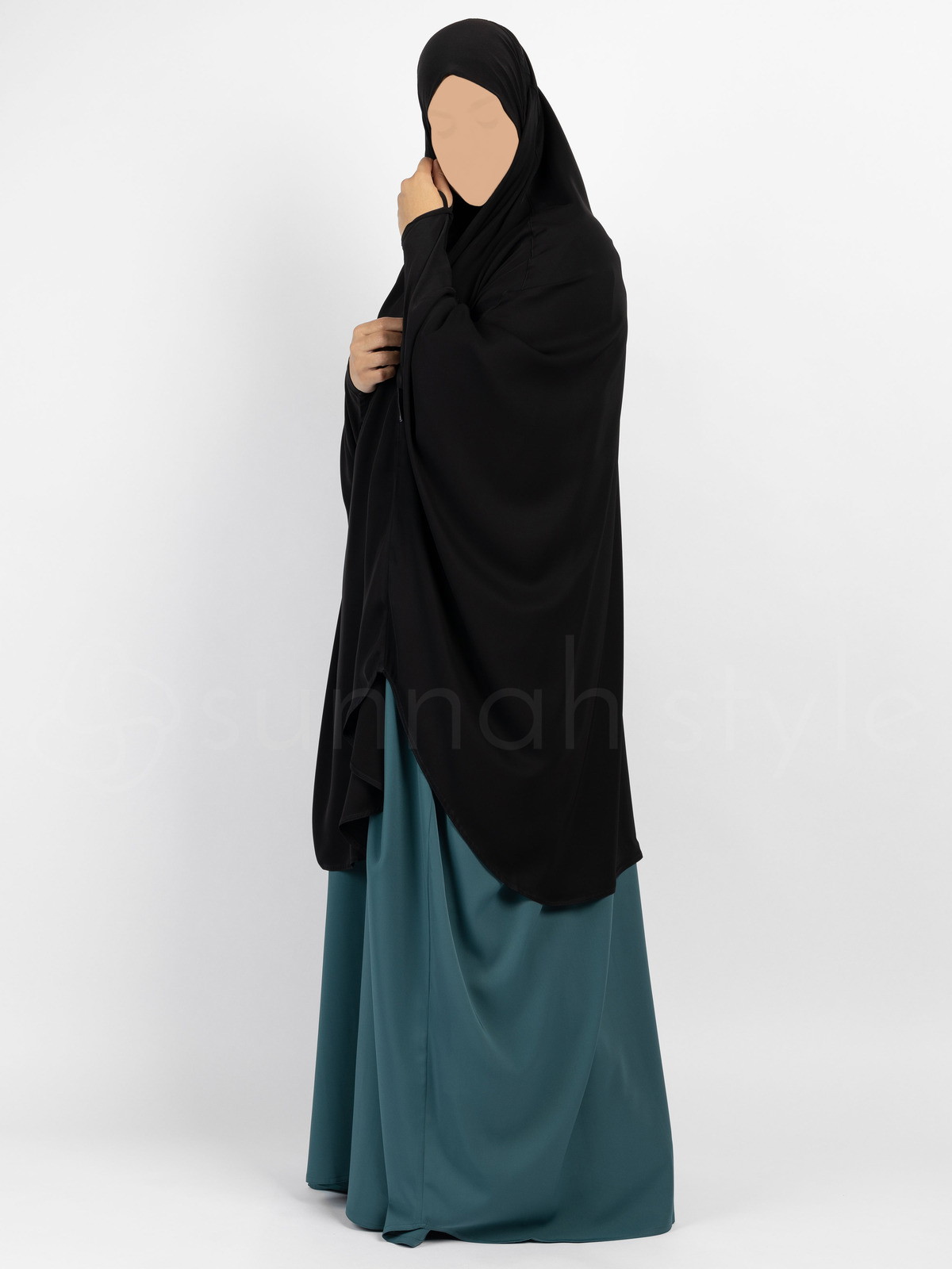 FACTORY SECONDS: Signature Jilbab Top - Knee Length (Black) - Large