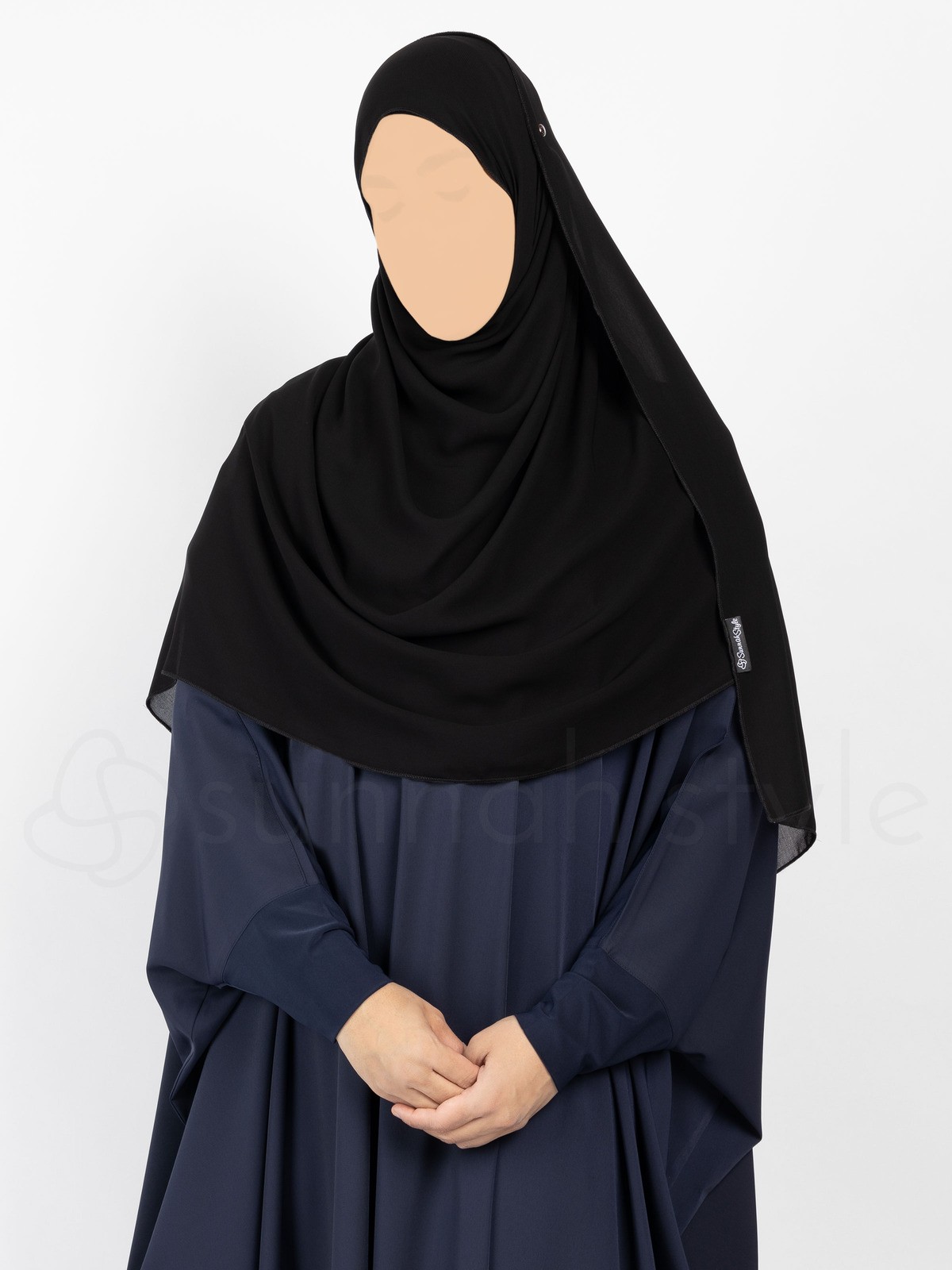 Sunnah Style - Essentials Shayla (Premium Chiffon) - Large (Black)