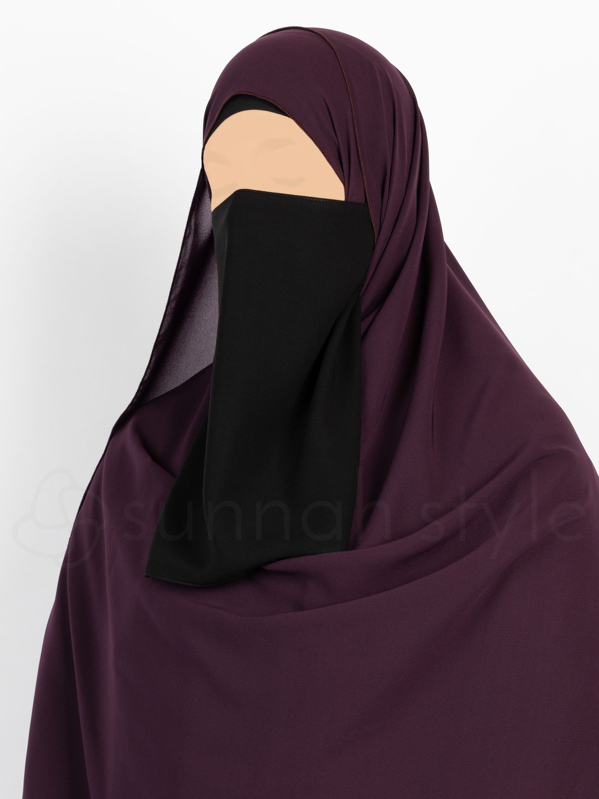 Sunnah Style - Elastic Half Niqab (Black)