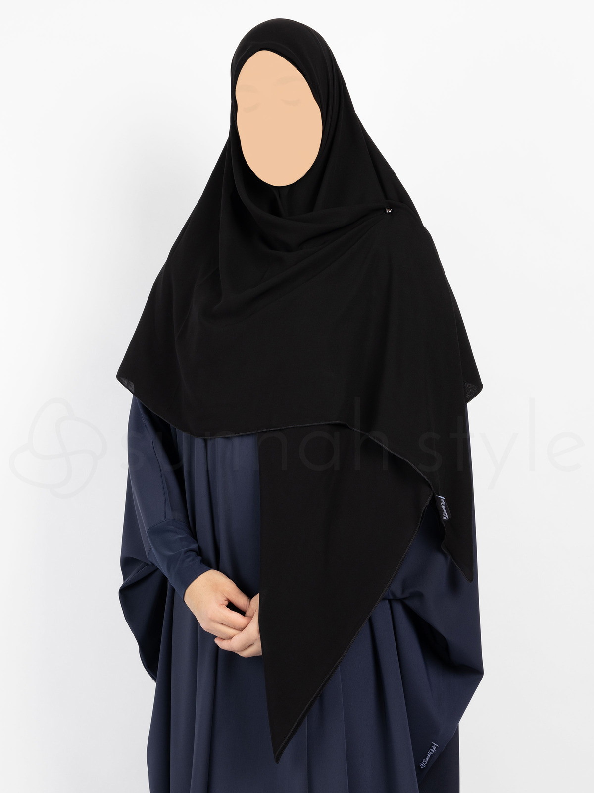 Sunnah Style - Essentials Square Hijab (Premium Chiffon) - Large (Blue Jay)