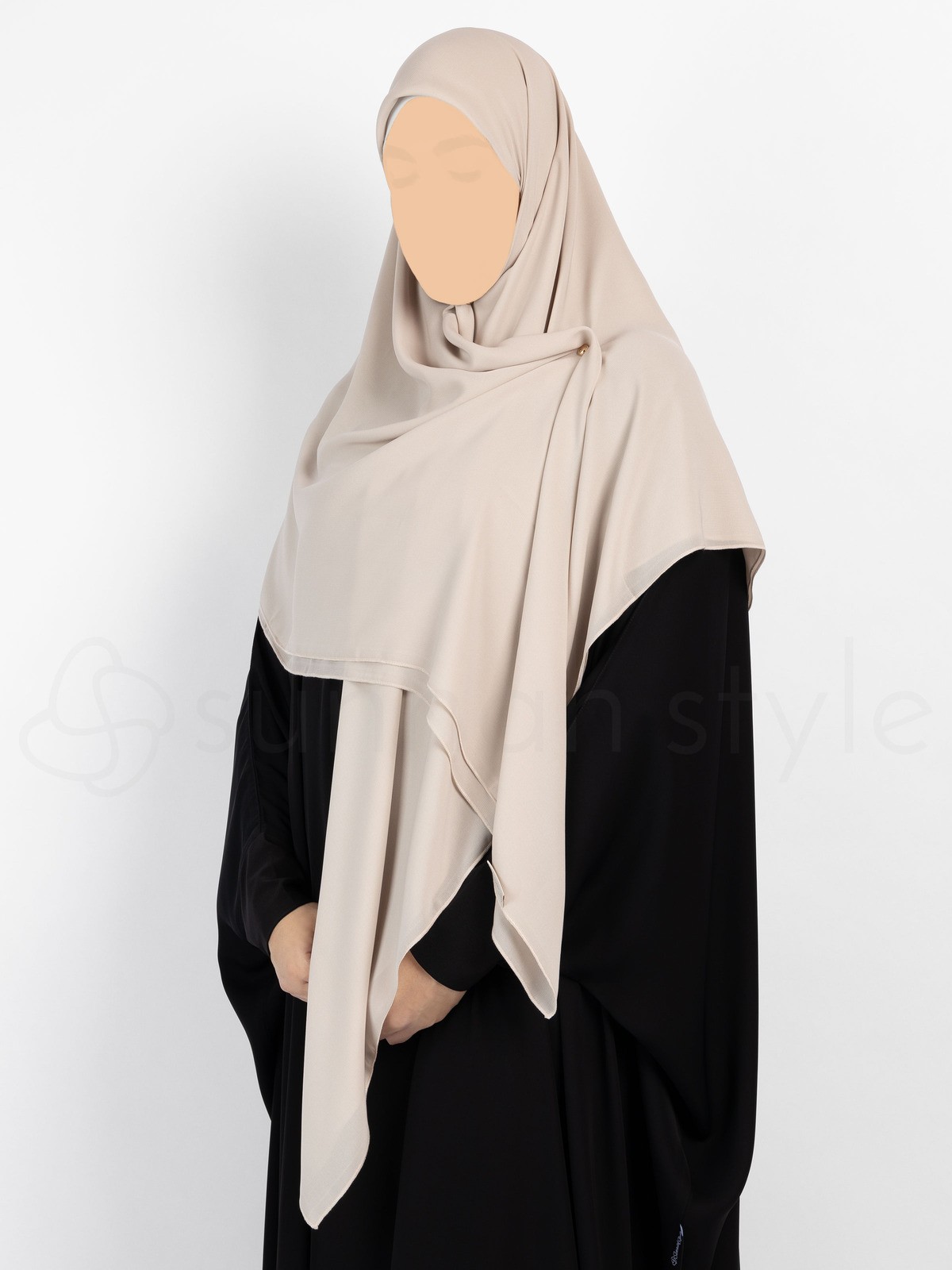 Sunnah Style - Essentials Square Hijab (Premium Chiffon) - Large (Blue Jay)