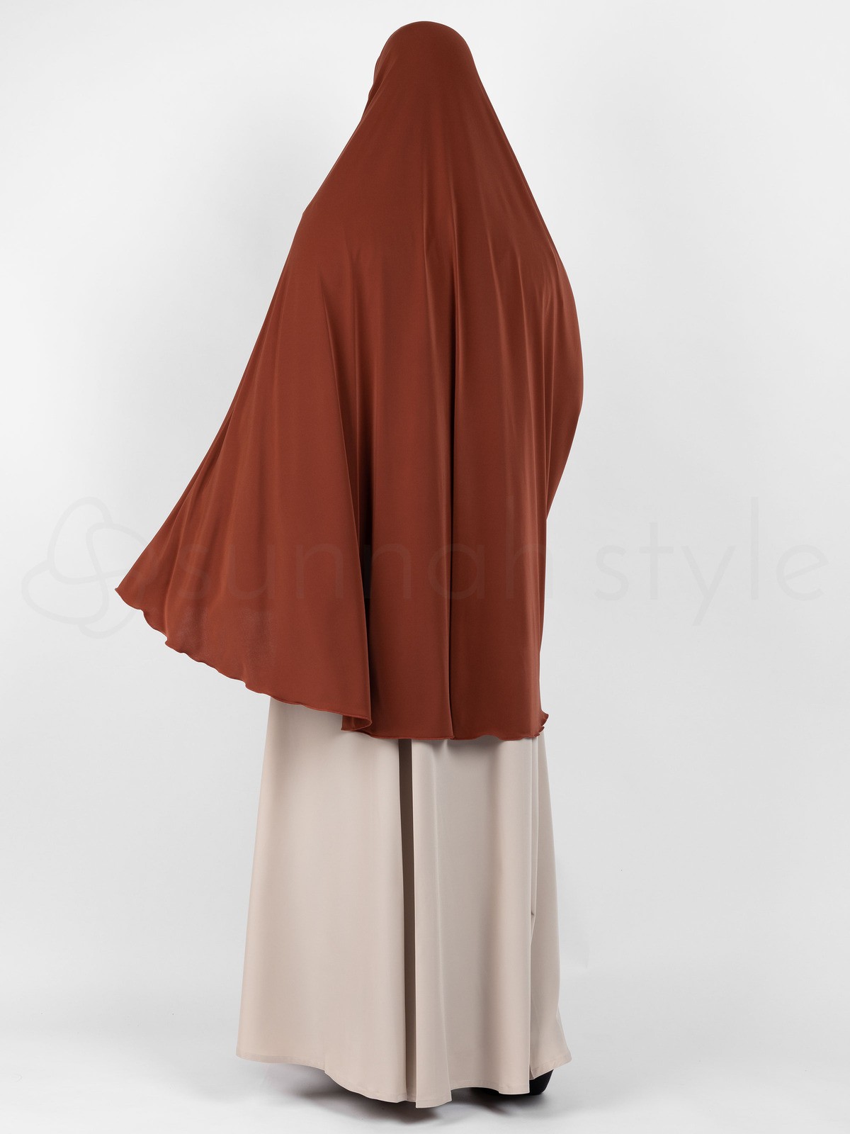 Sunnah Style - Jersey Khimar - Thigh Length (Dark Amber)