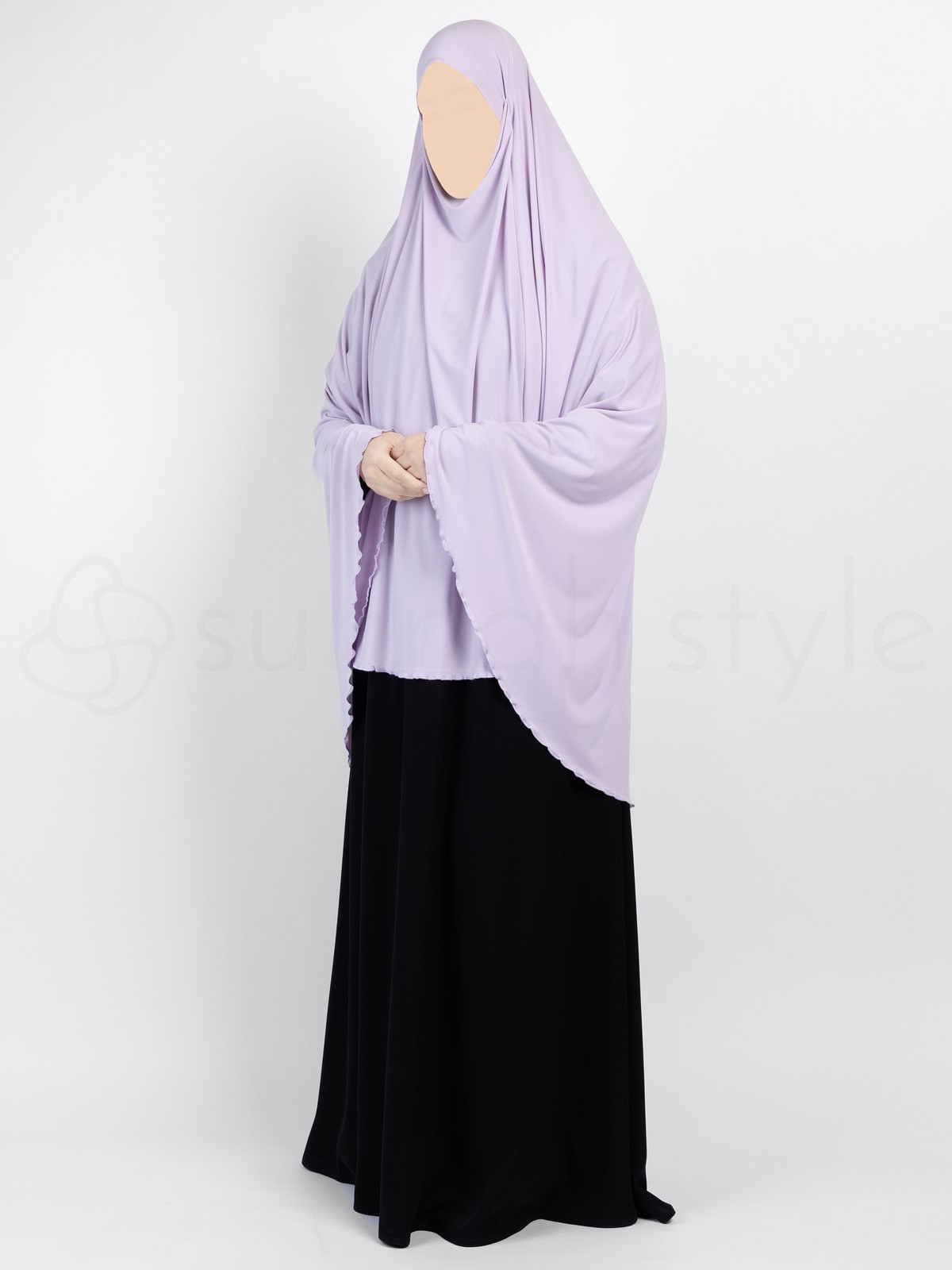 Sunnah Style - Jersey Khimar - Thigh Length (Lavender)