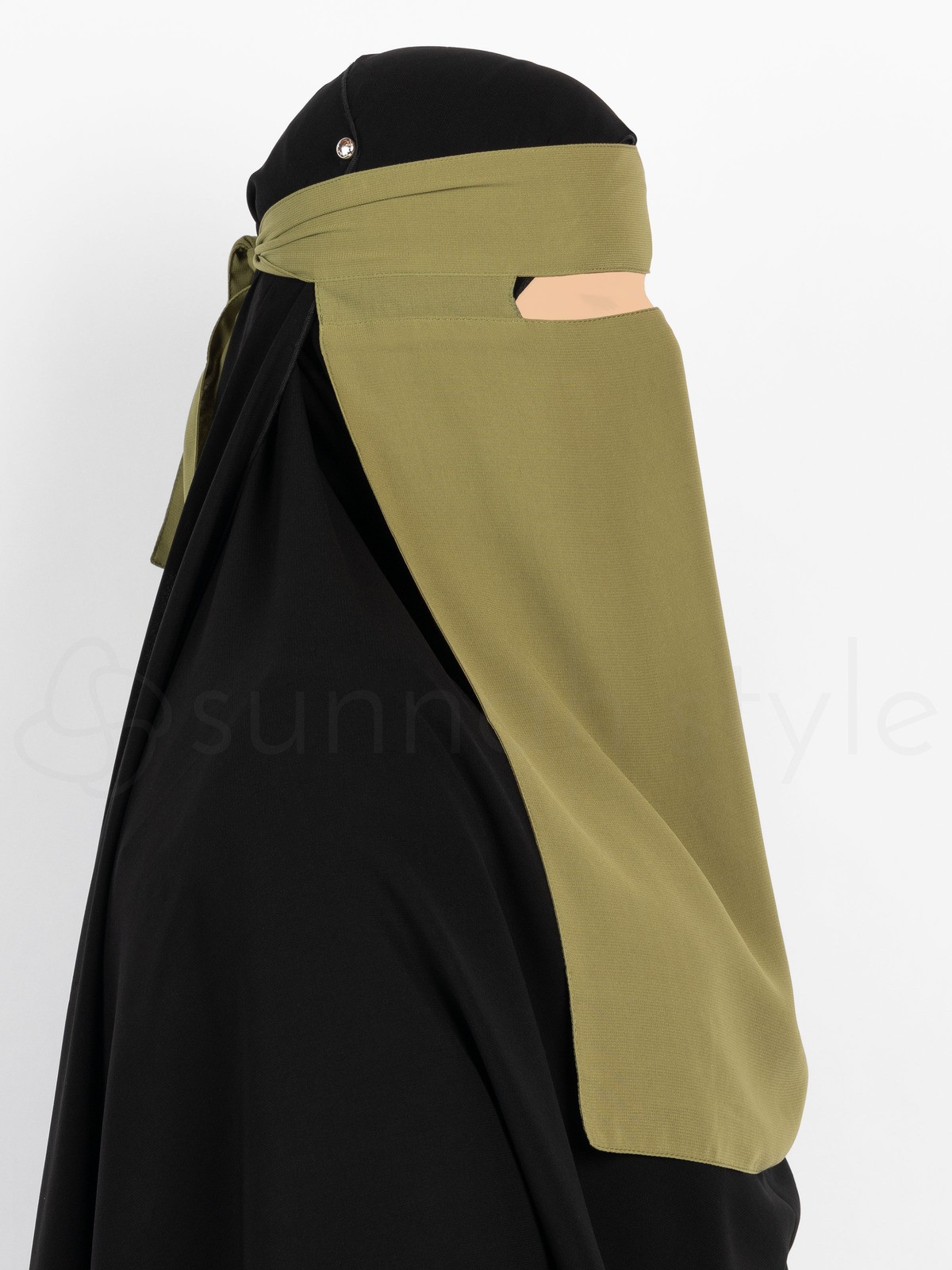 Sunnah Style - No-Pinch One Layer Niqab (Moss)