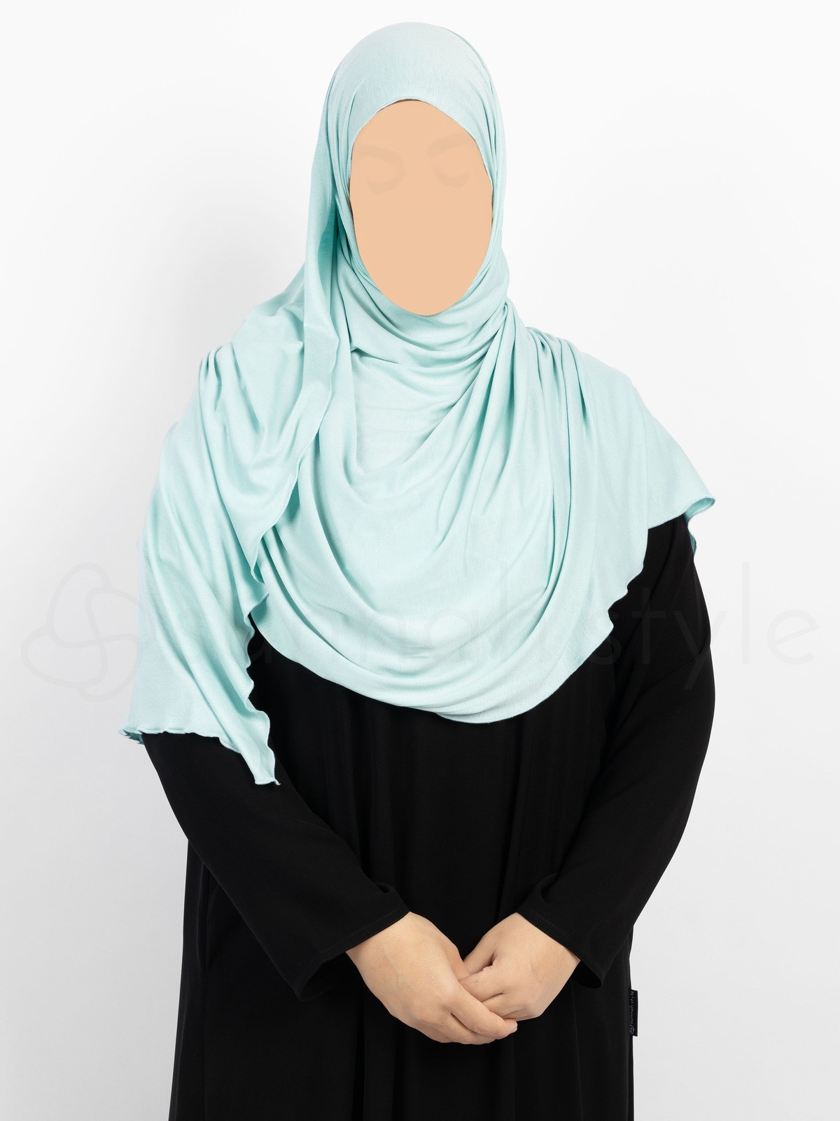 Sunnah Style Urban Shayla (Soft Jersey) - Large (Navy Blue)