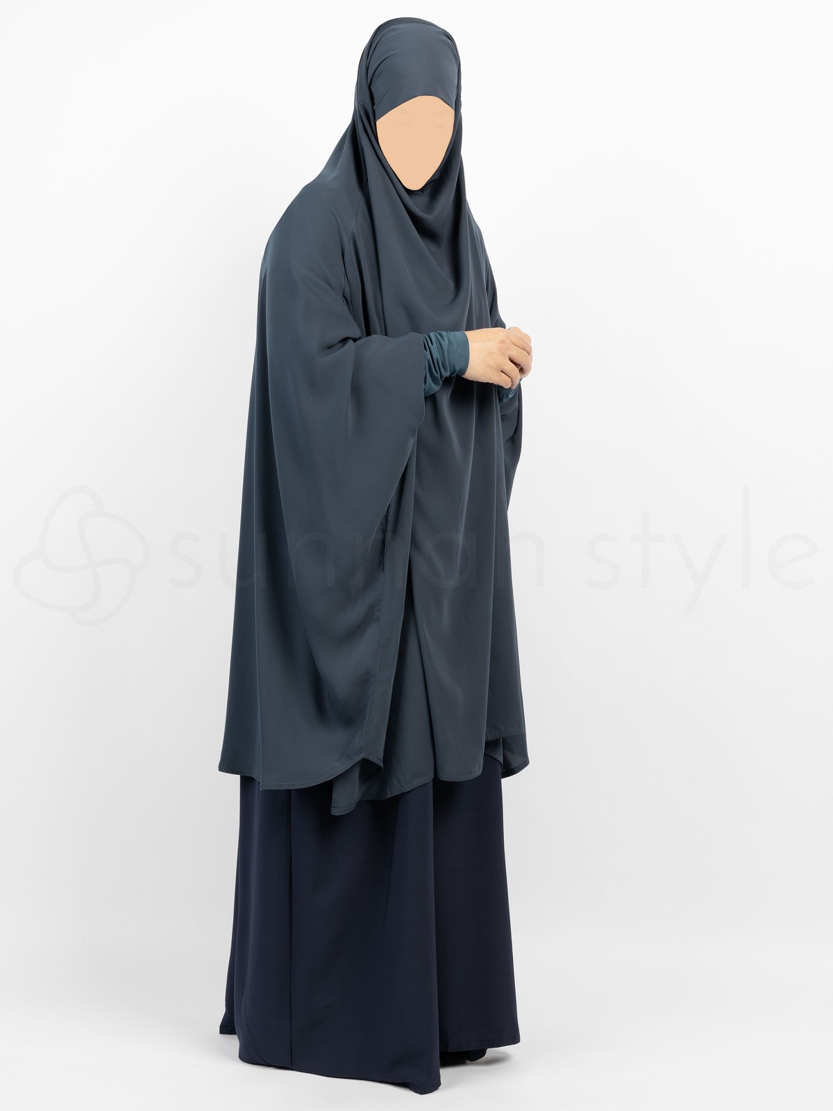 Sunnah Style - Plain Jilbab Top - Knee Length (Slate)