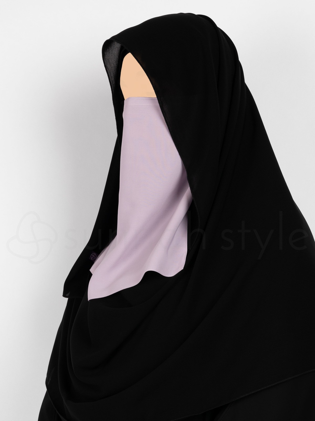 Sunnah Style - Tying Half Niqab (Lavender)