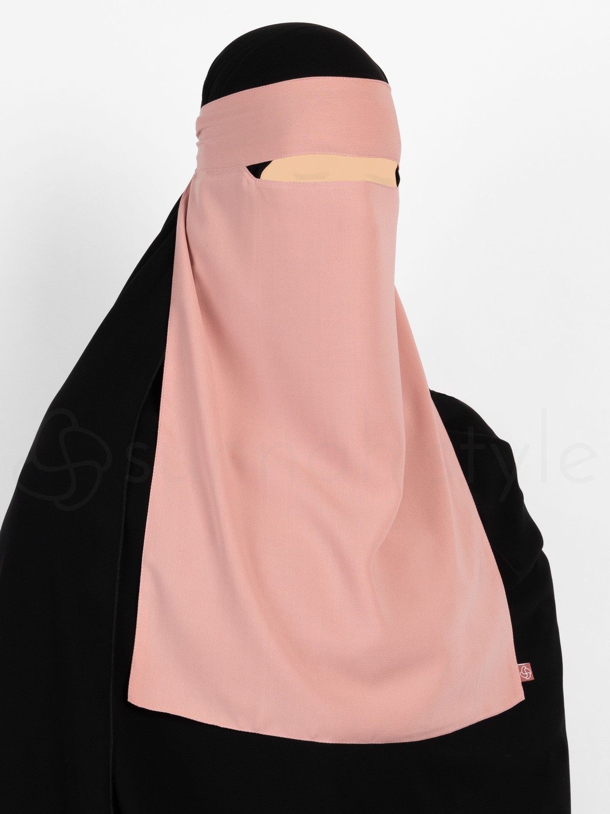 Sunnah Style - Narrow No-Pinch One Layer Niqab (Dark Grey)