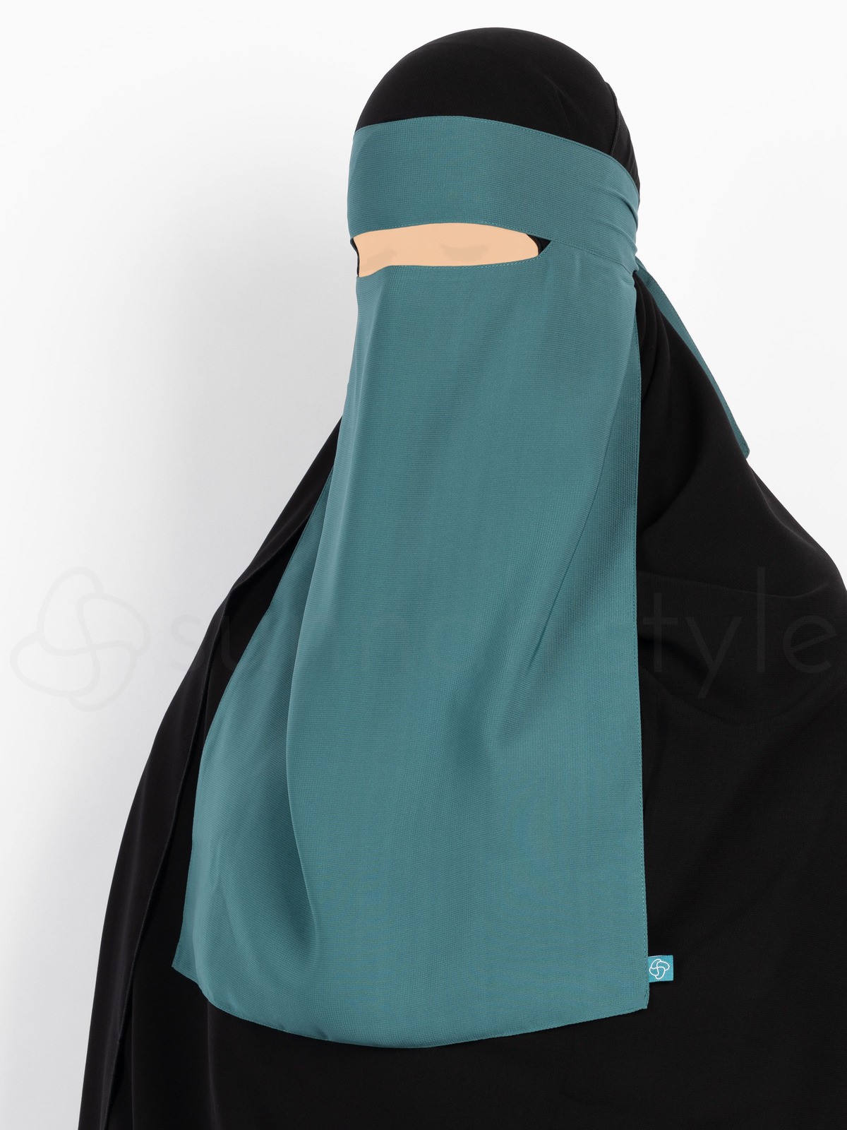 Sunnah Style - Narrow No-Pinch One Layer Niqab (Teal)