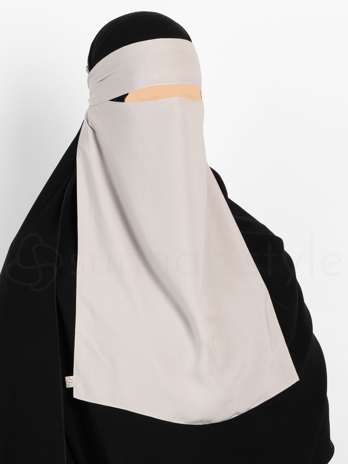 Sunnah Style - Pull-Down One Layer Niqab (Smoke)