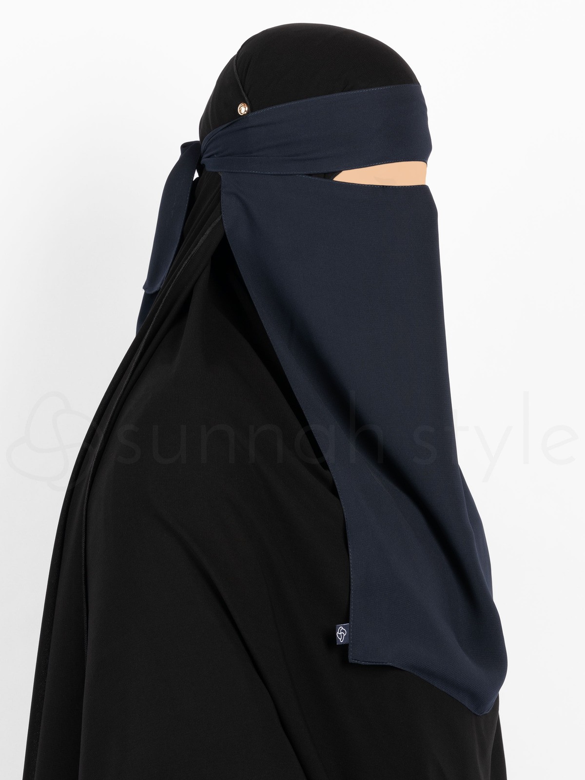 Sunnah Style - Pull-Down One Layer Niqab (Navy Blue)