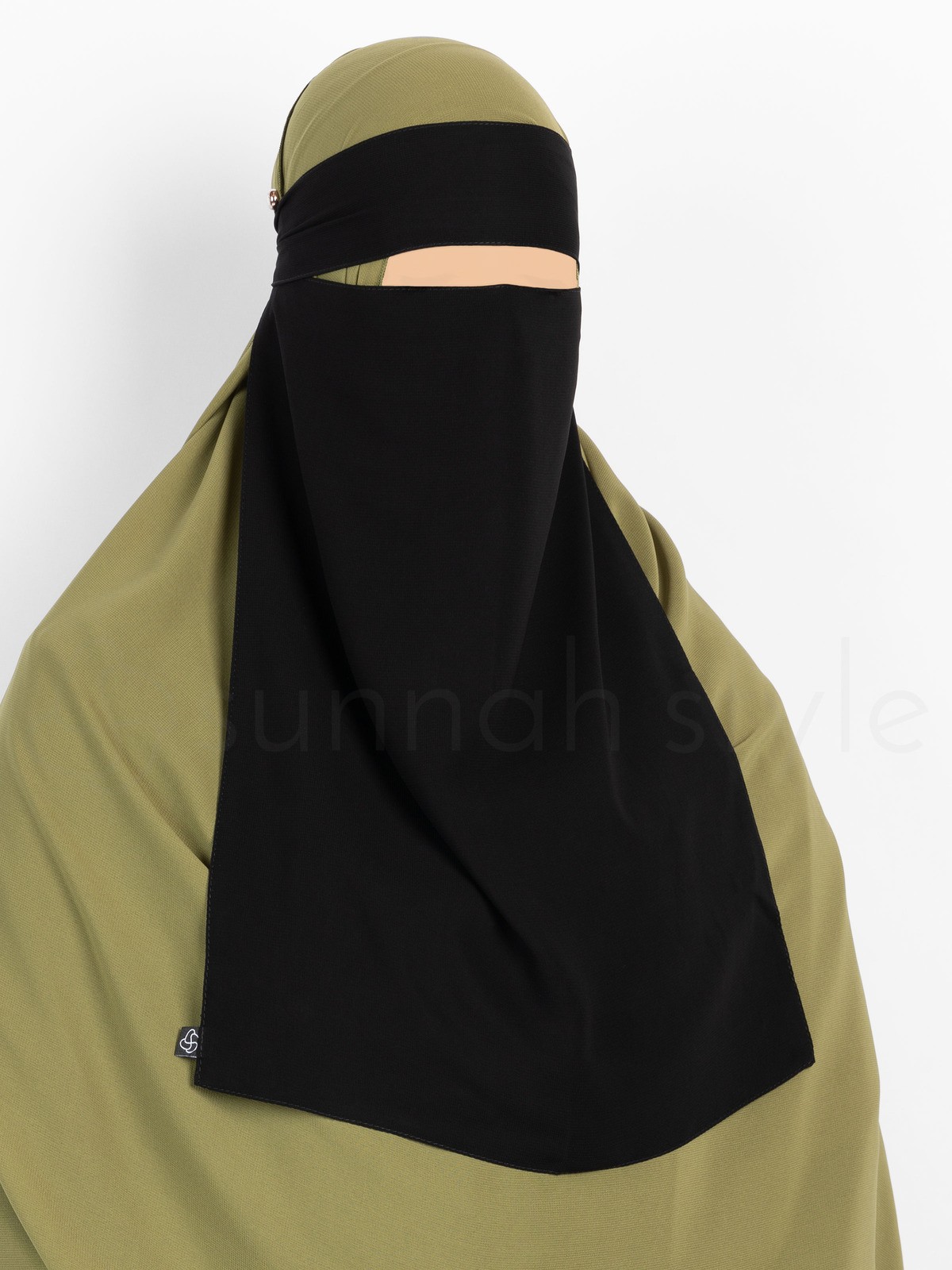 Sunnah Style - Pull-Down One Layer Niqab (Black)