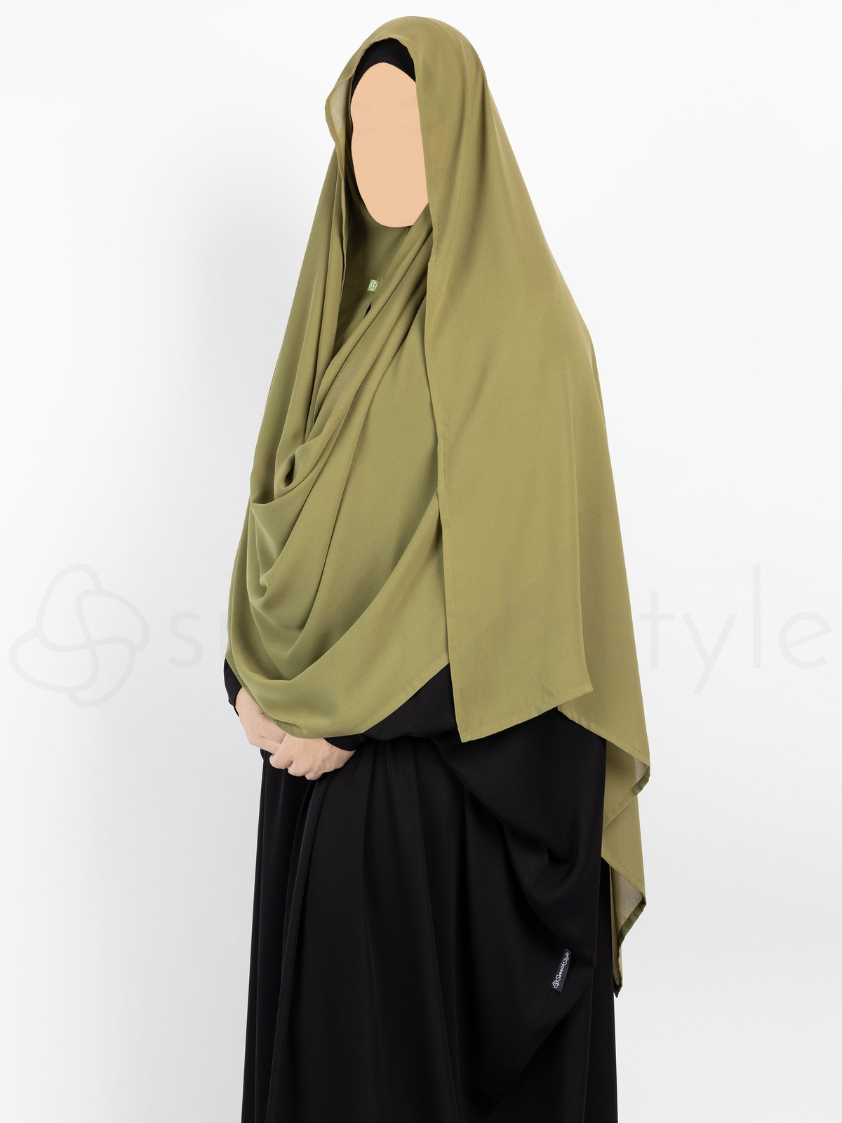 Sunnah Style - Hooded Wrap Hijab (Burgundy)