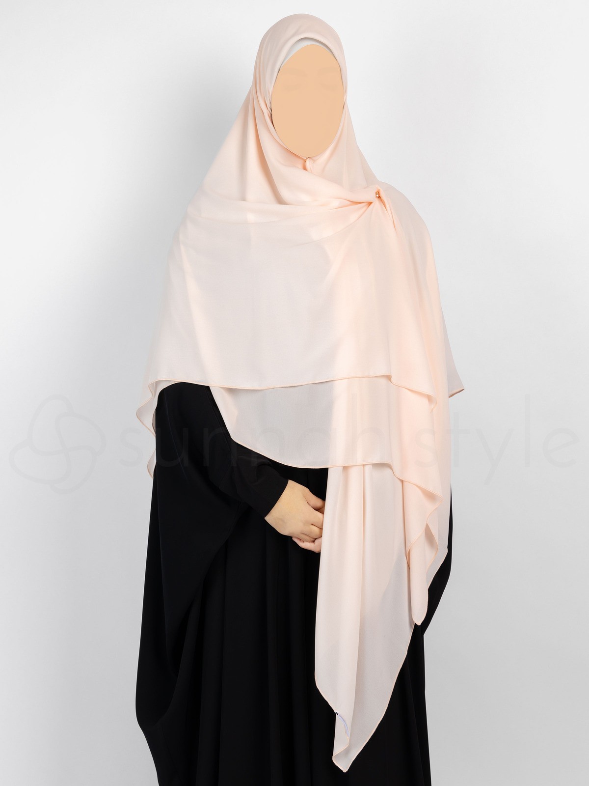 Sunnah Style - Essentials Square Hijab - XL (Creamy Peach)