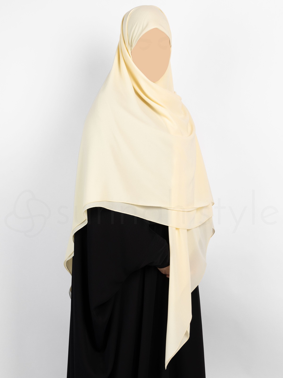 Sunnah Style - Essentials Square Hijab - XL (Vanilla Cream)