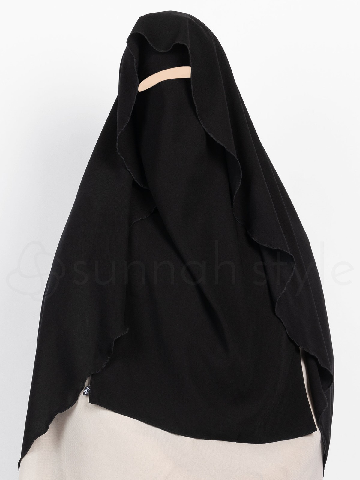Sunnah Style - Extra Long Butterfly Niqab (Black)
