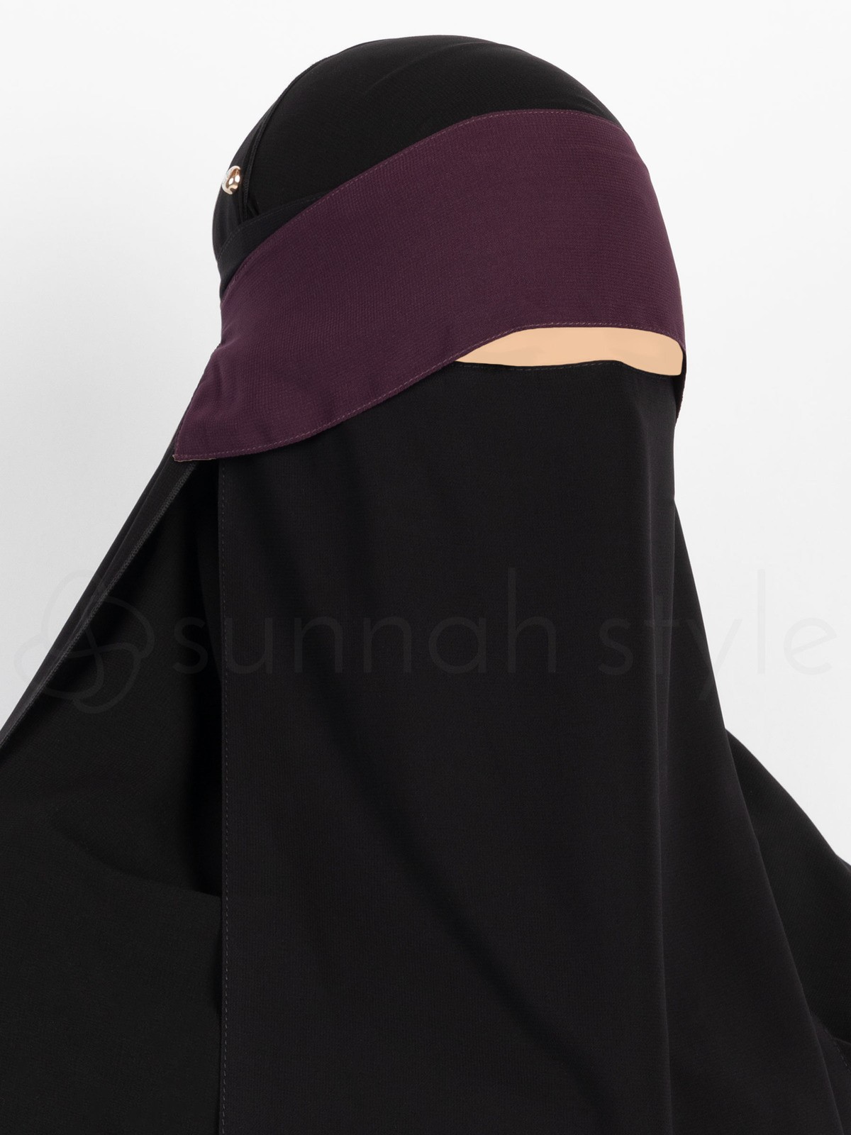 Sunnah Style - Adjustable Niqab Flap (Eggplant)