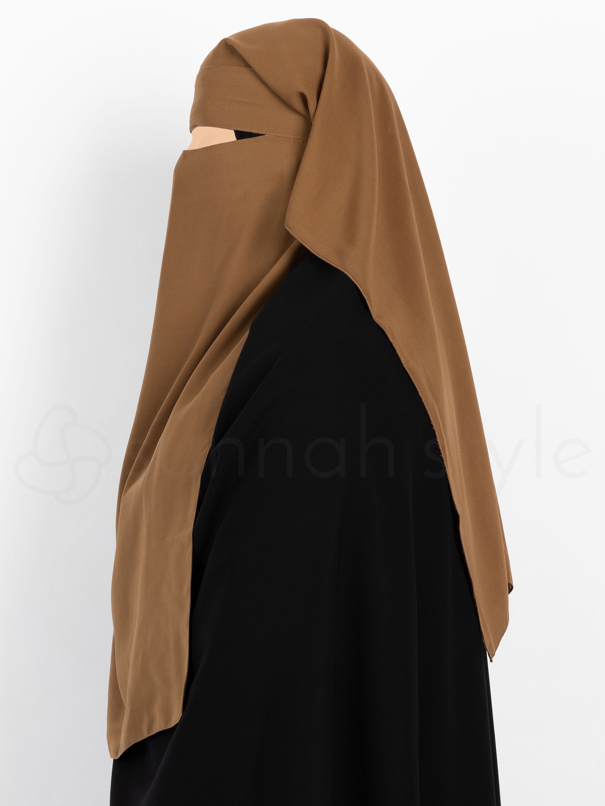 Sunnah Style - Long Two Layer Niqab (Smoke)