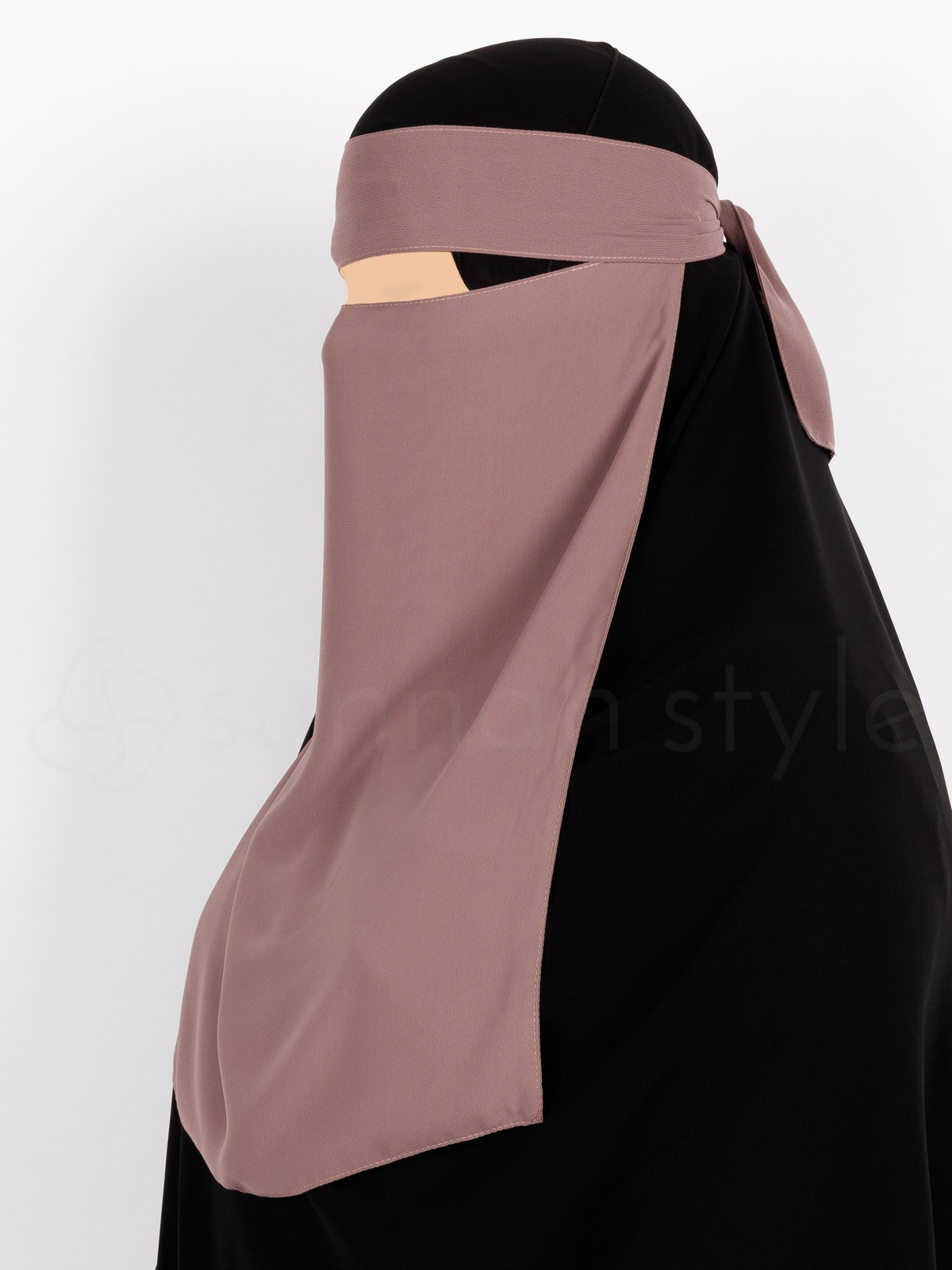 Sunnah Style - Pull-Down One Layer Niqab (Twilight Mauve)