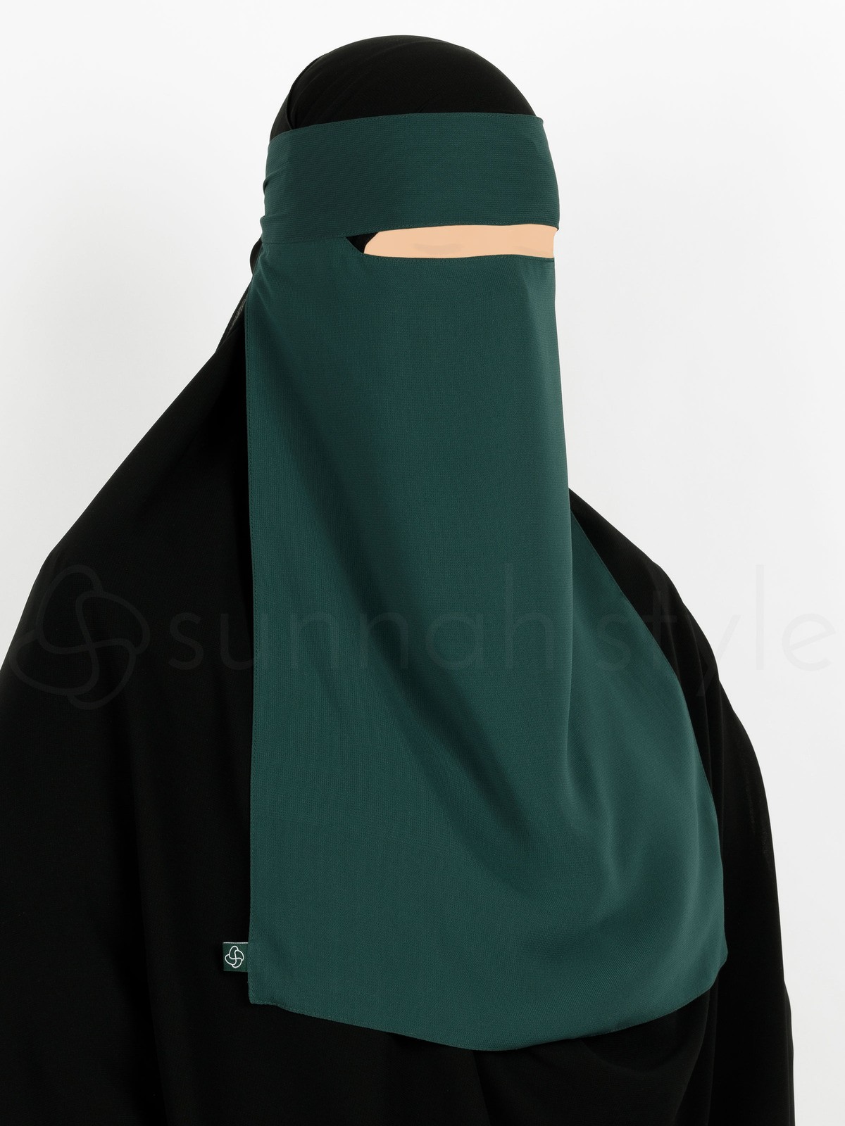 Sunnah Style - Narrow No-Pinch One Layer Niqab (Pine)