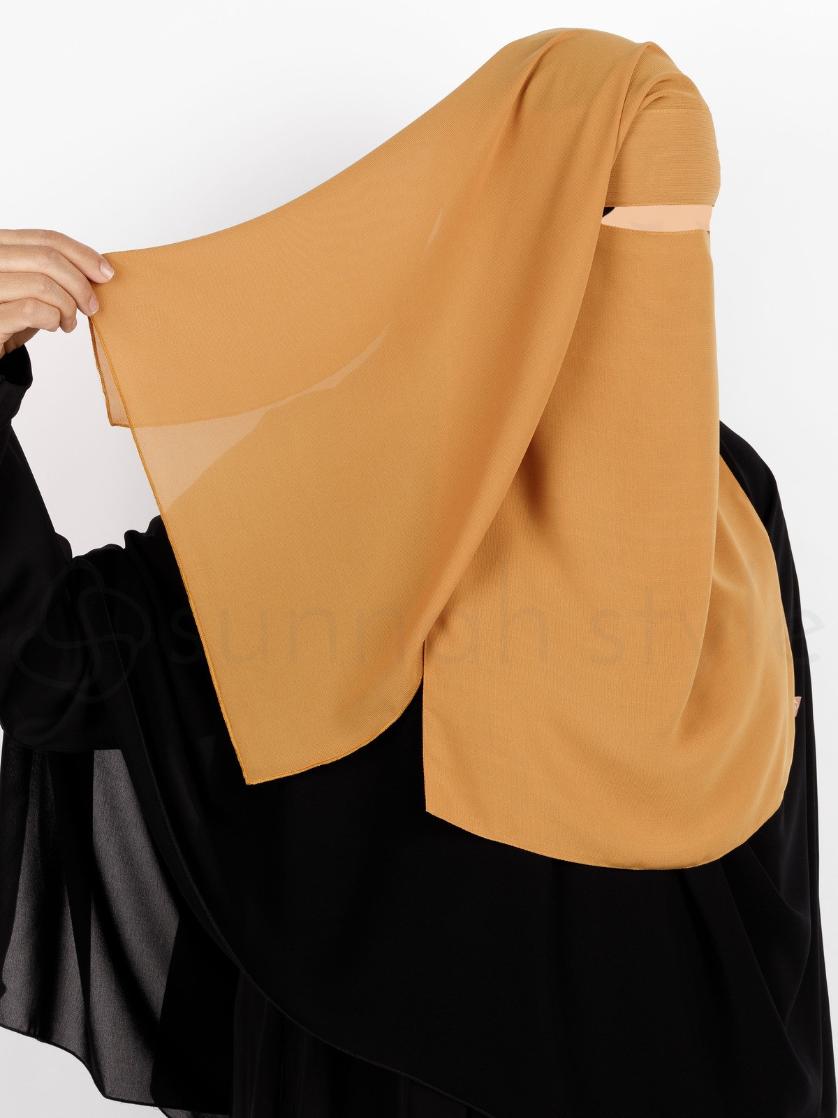 Sunnah Style - Two Layer Niqab (Honey)
