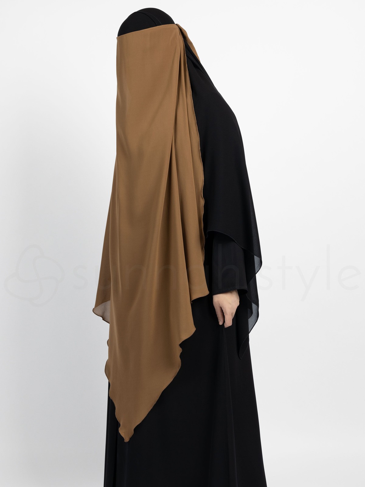 Sunnah Style - Extra Long Diamond Niqab (Caramel)