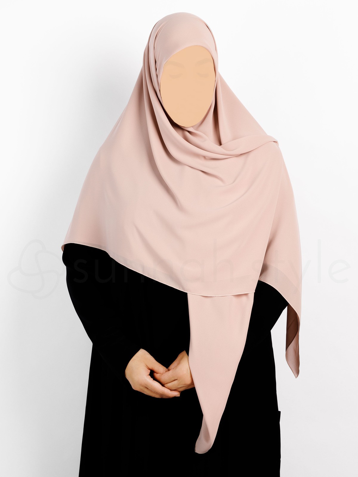 Sunnah Style - Essentials Square Hijab (Premium Chiffon) - Large (Blue Jay)