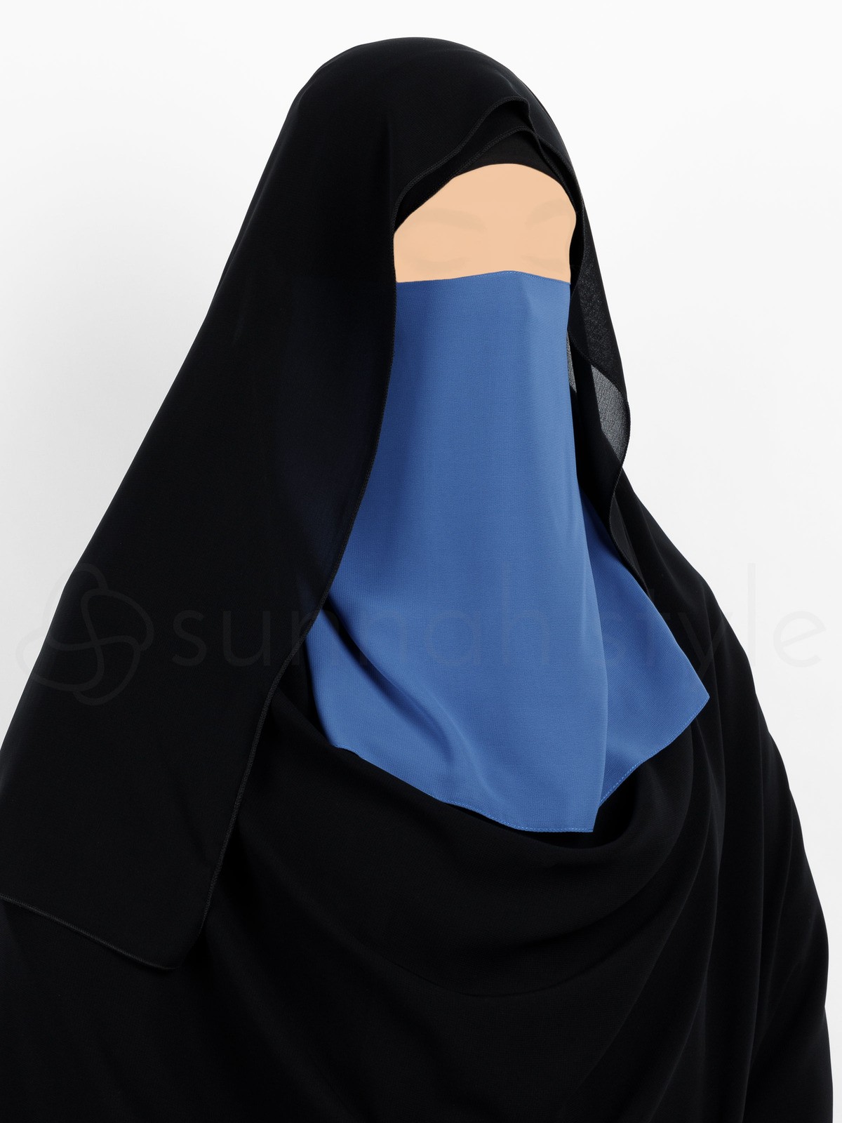 Sunnah Style - Elastic Half Niqab (Blue Jay)