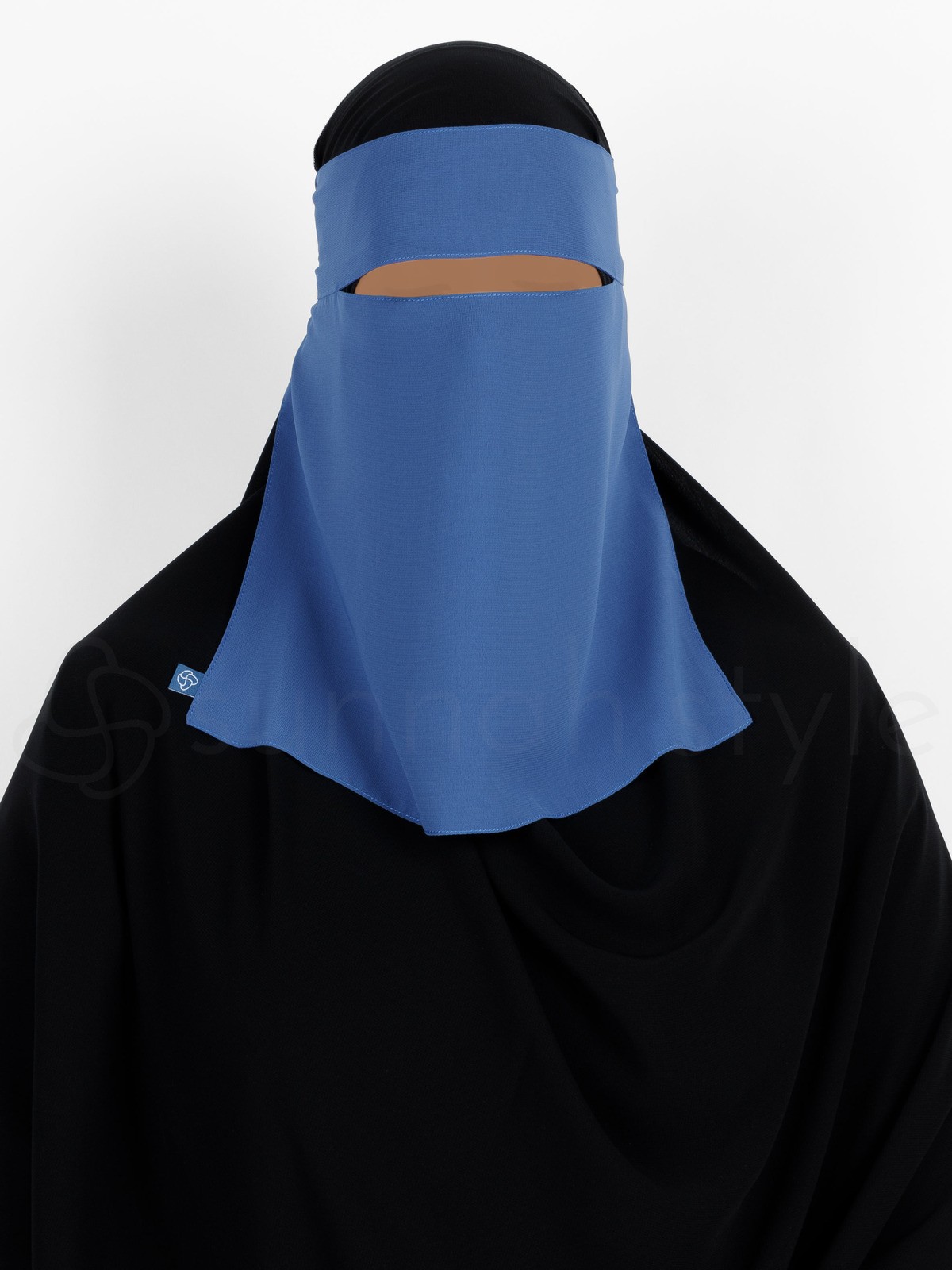 Sunnah Style - Short One Layer Niqab (Blue Jay)