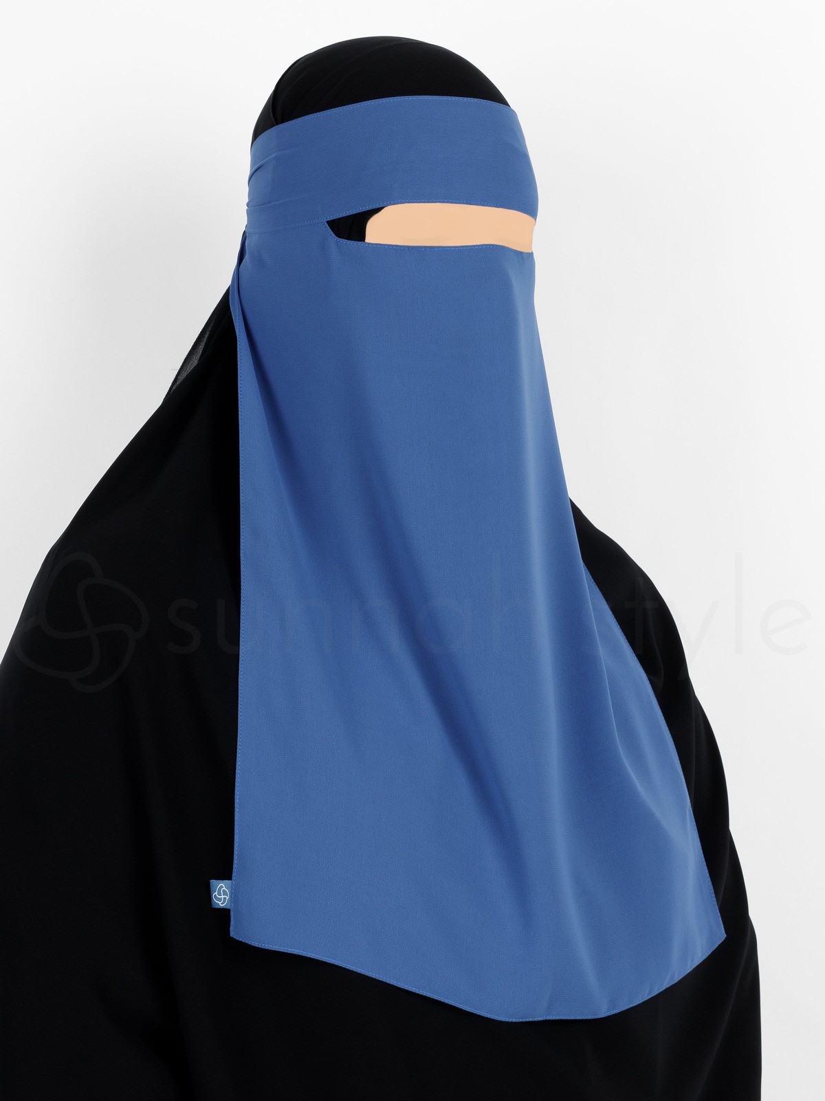 Sunnah Style - Narrow No-Pinch One Layer Niqab (Blue Jay)