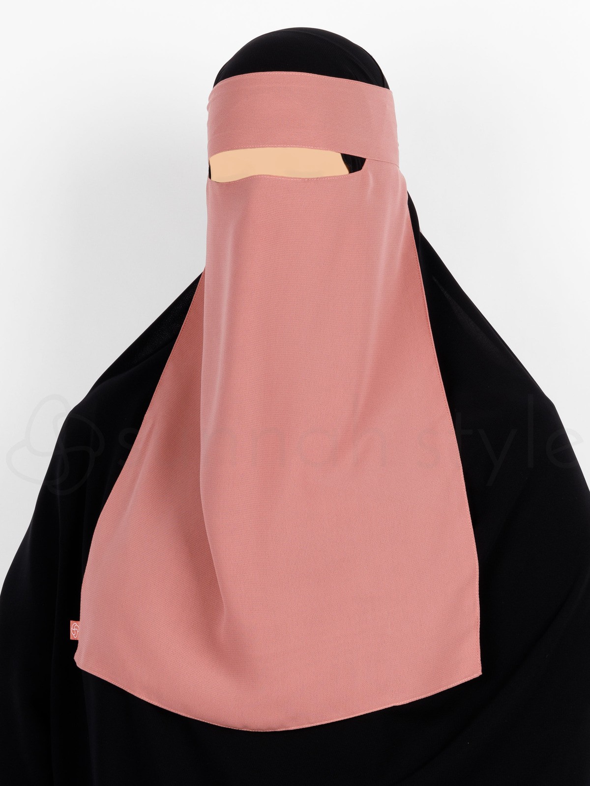 Sunnah Style - Narrow No-Pinch One Layer Niqab (Coral)