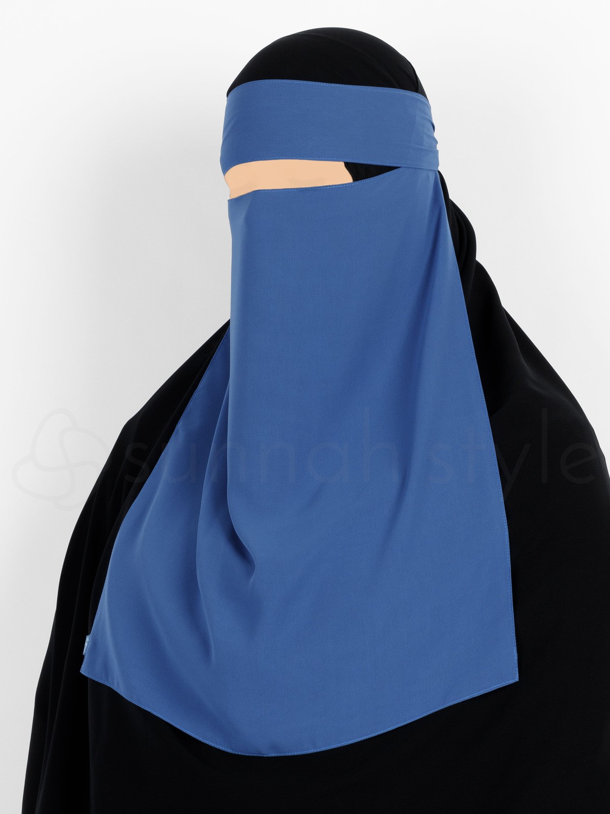 Sunnah Style - Pull-Down One Layer Niqab (Blue Jay)