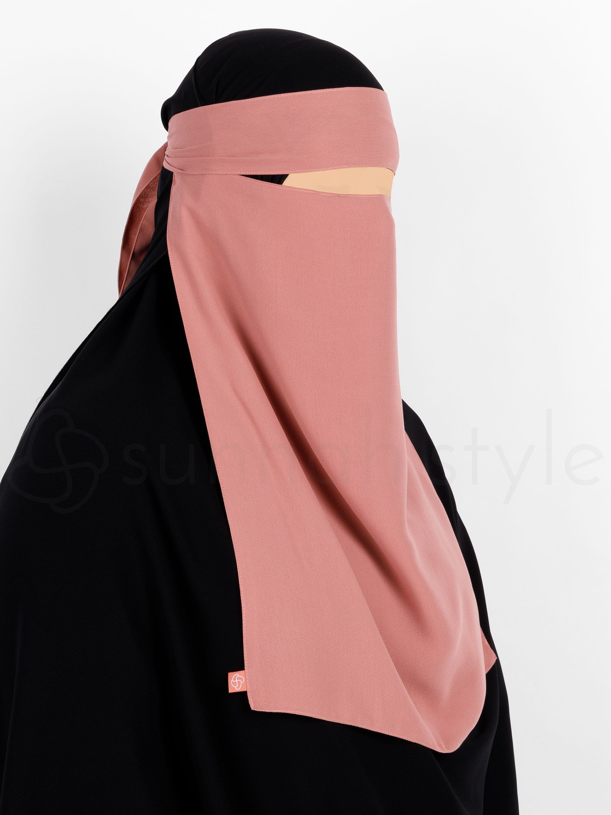 Sunnah Style - Pull-Down One Layer Niqab (Coral)