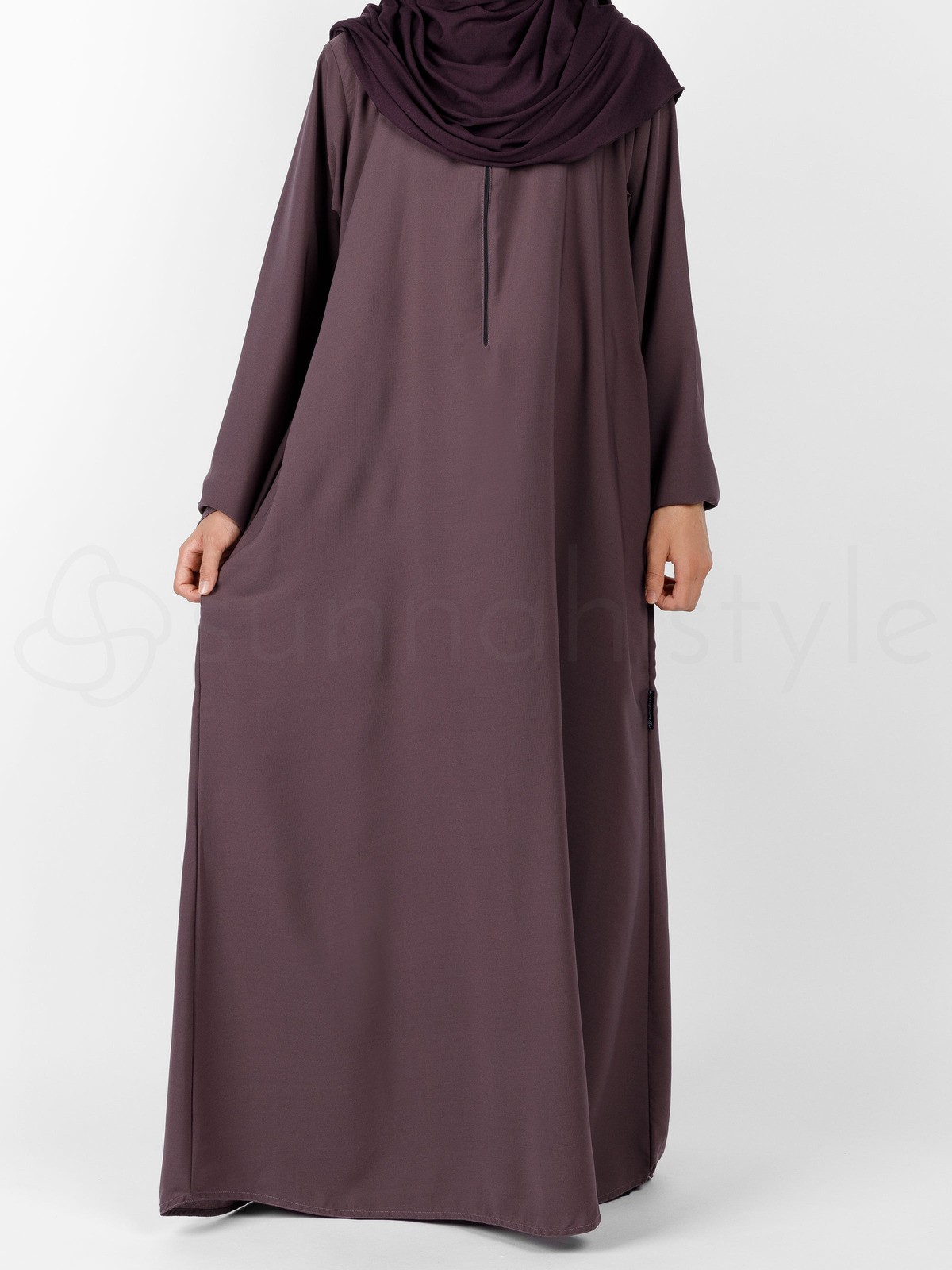 Sunnah Style - Plain Closed Abaya - SLIM (Dried Lavender)