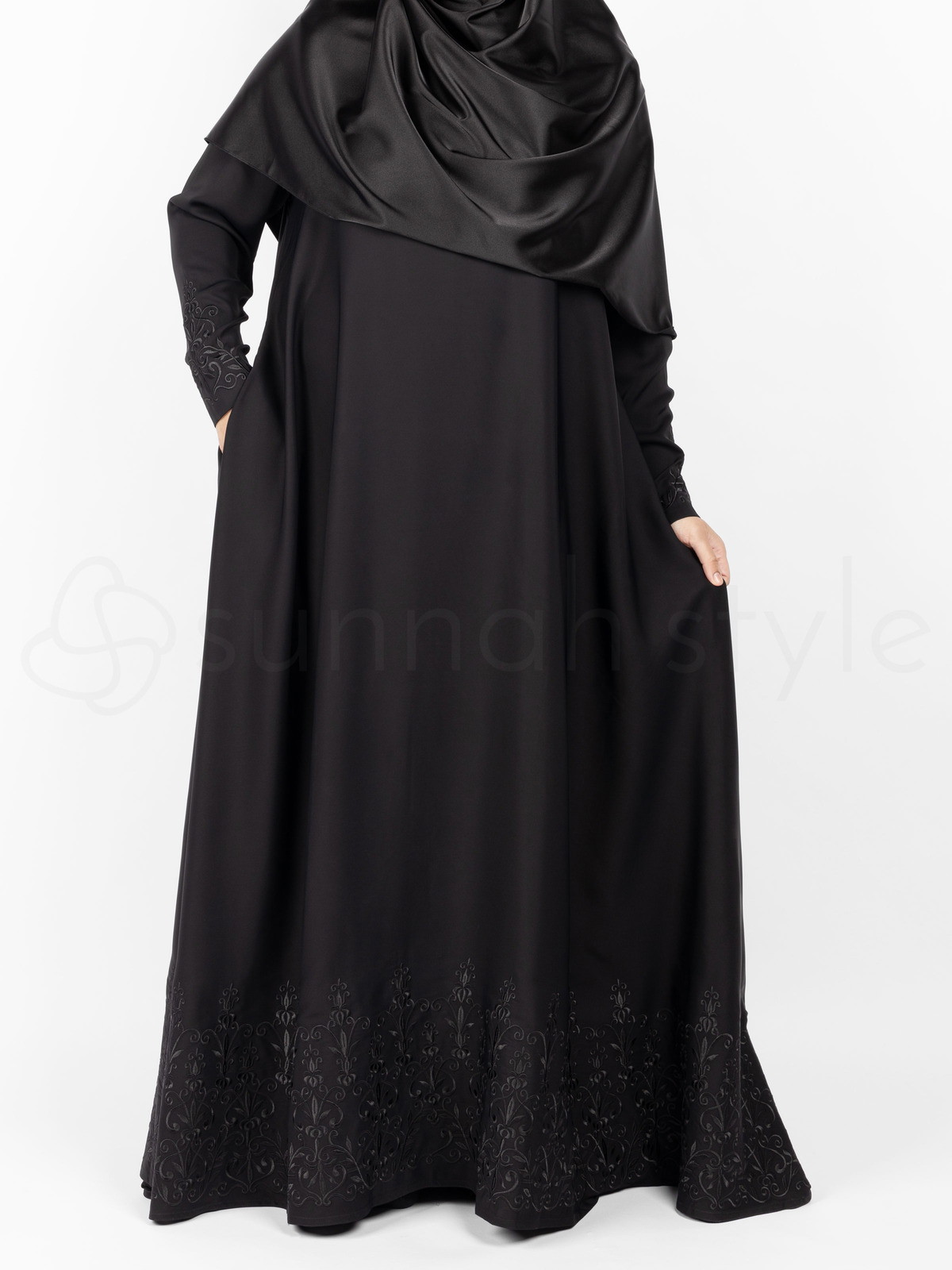 Serenity Embroidered Umbrella Abaya