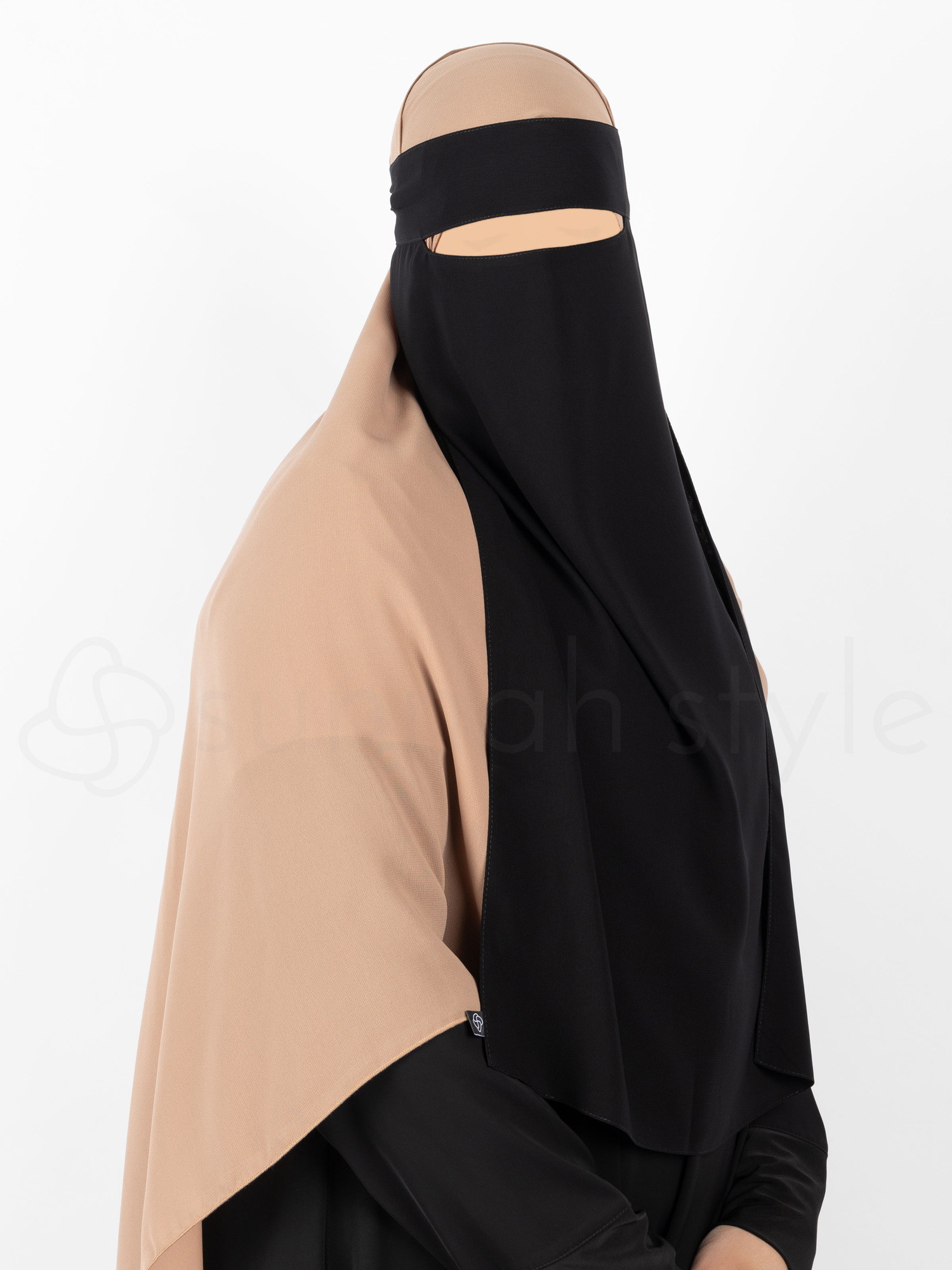 Long Narrow No-Pinch One Layer Niqab