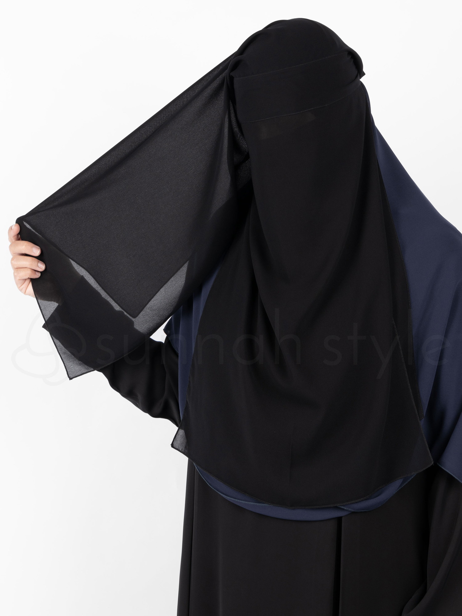 Narrow No-Pinch Three Layer Niqab