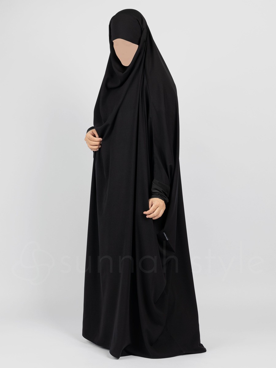 Sunnah Style - Plain Full Length Jilbab (Black)