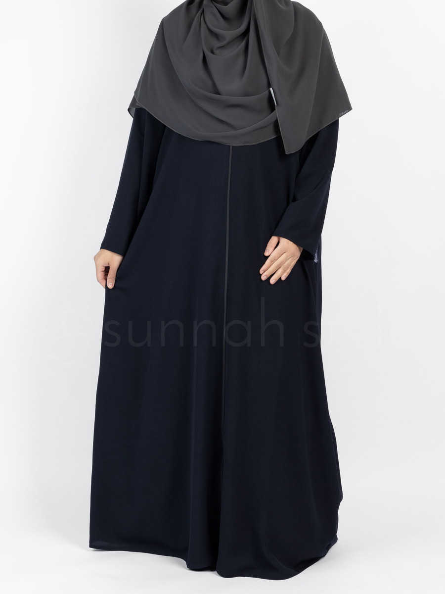 Zip deals front abaya